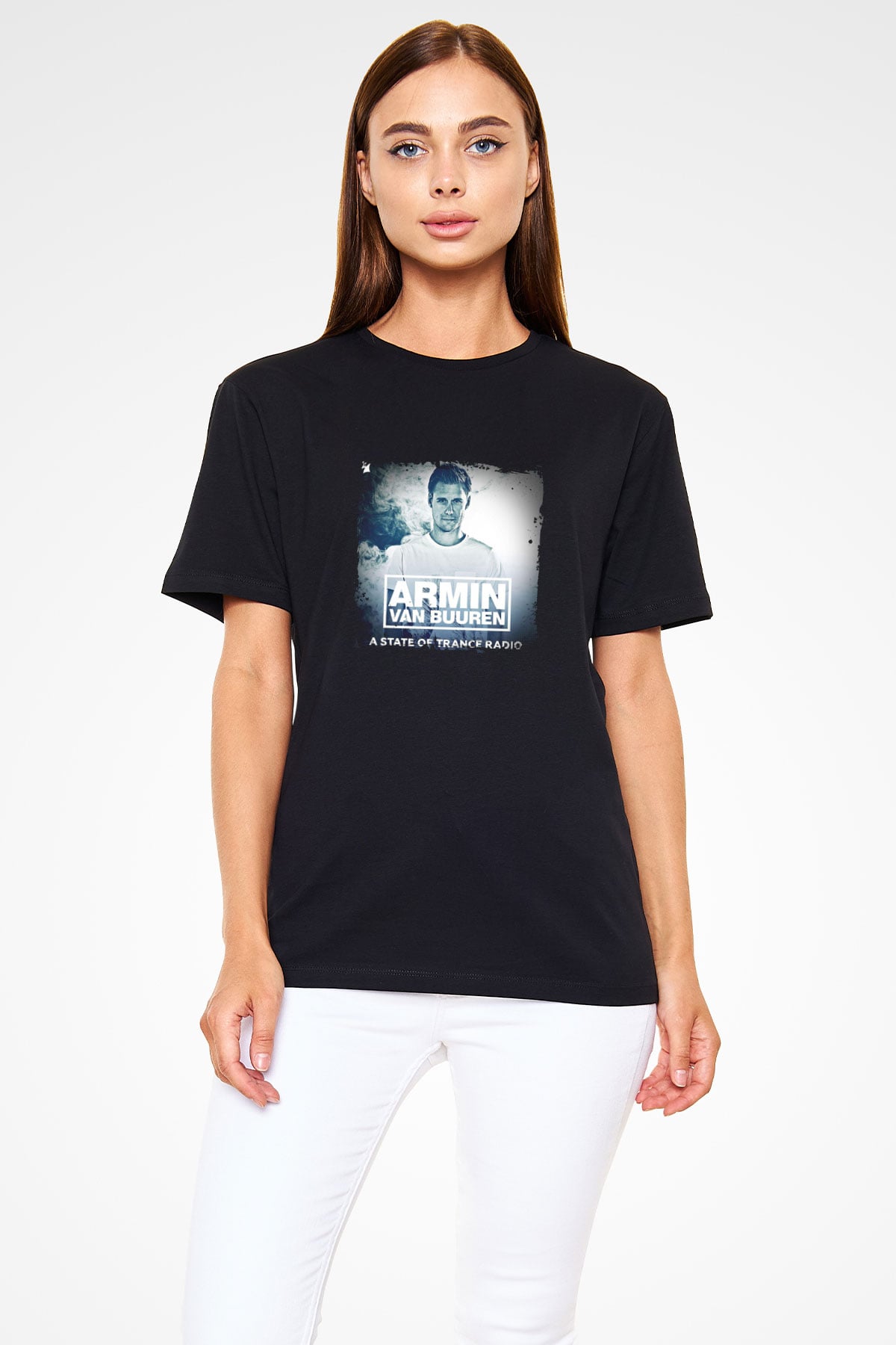 Armin Van Buuren Baskılı Unisex Siyah Tişört