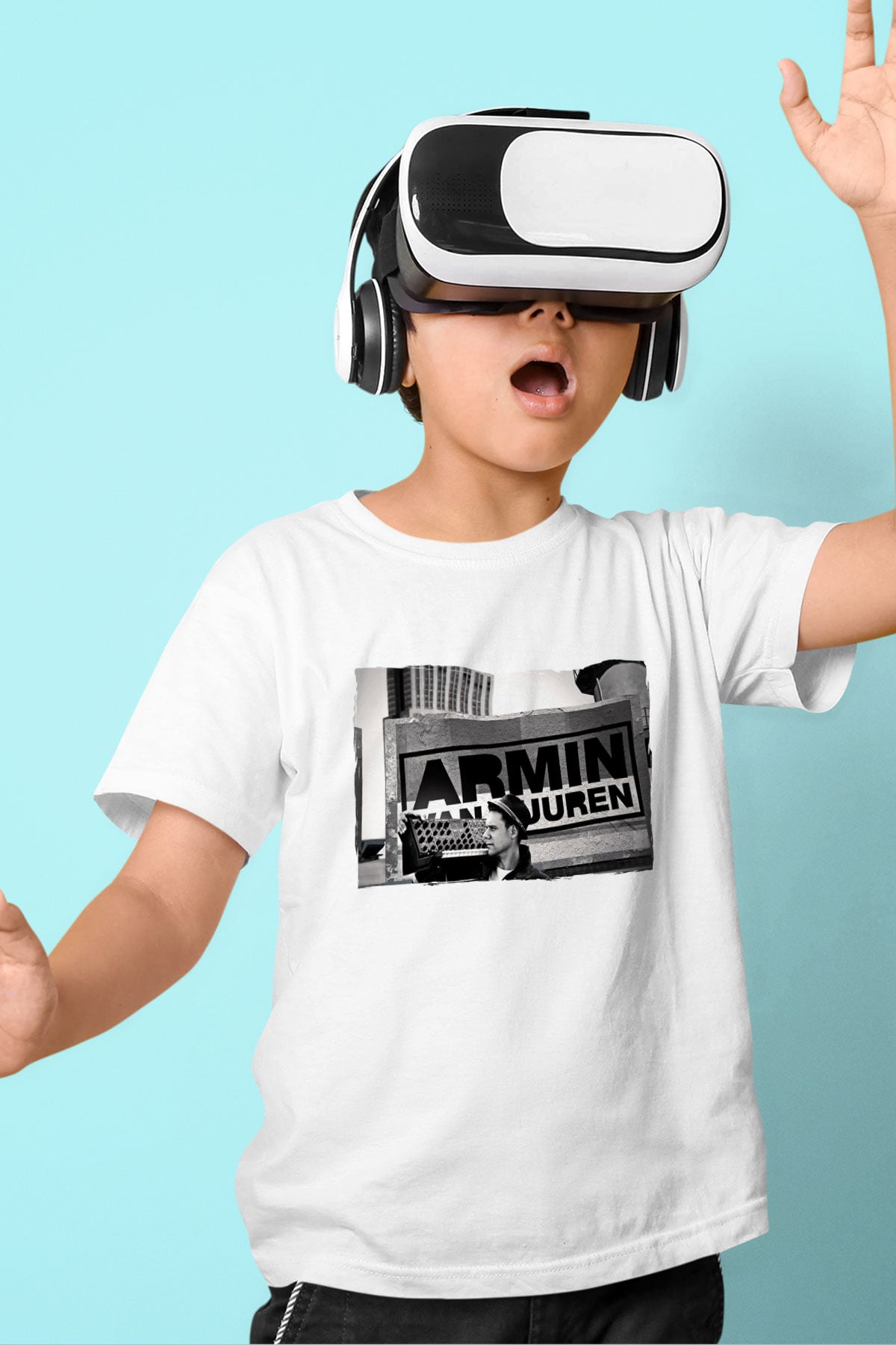 Armin Van Buuren Beyaz Unisex Çocuk Tişört