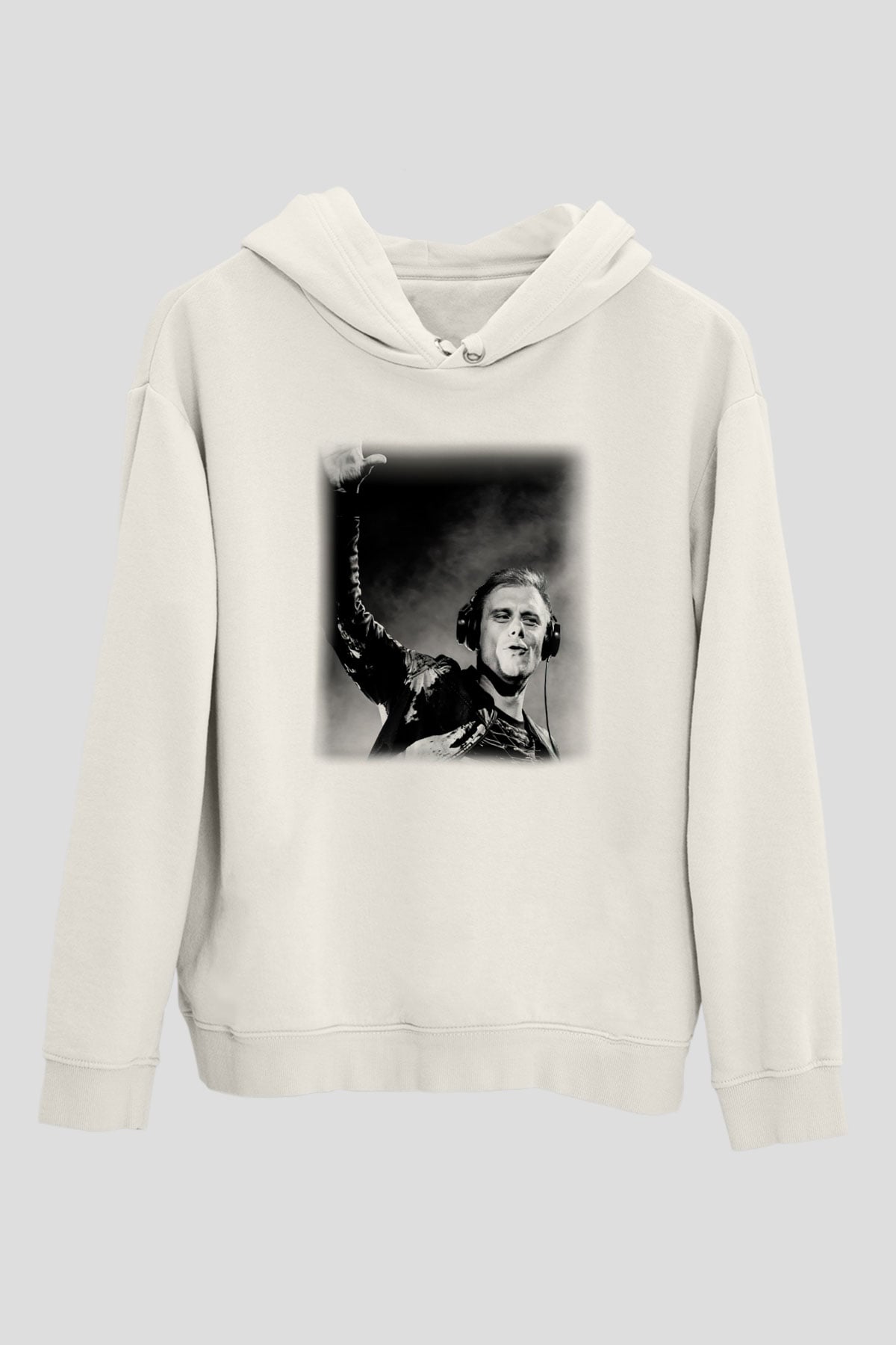 Armin Van Buuren Beyaz Unisex Kapşonlu Sweatshirt