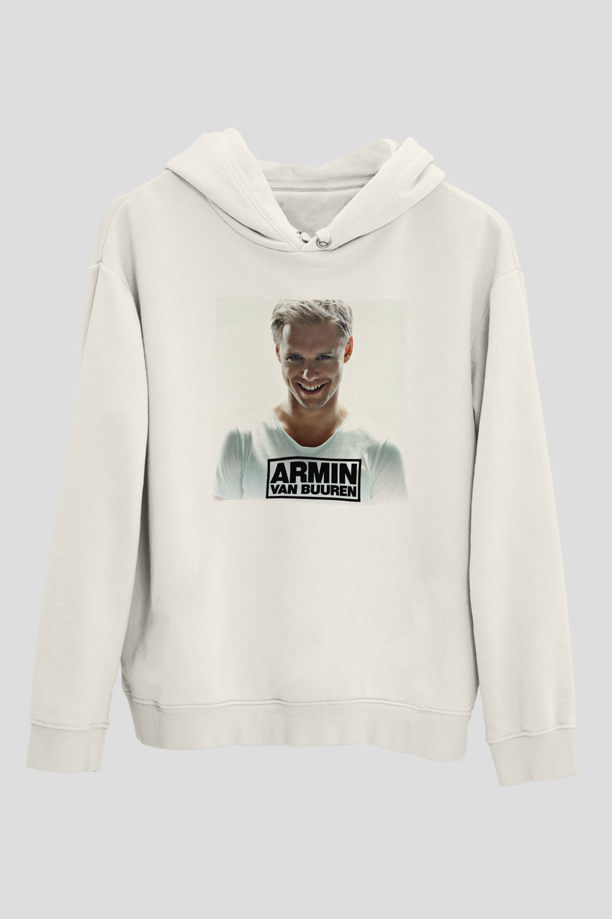 Armin Van Buuren Beyaz Unisex Kapüşonlu Sweatshirt