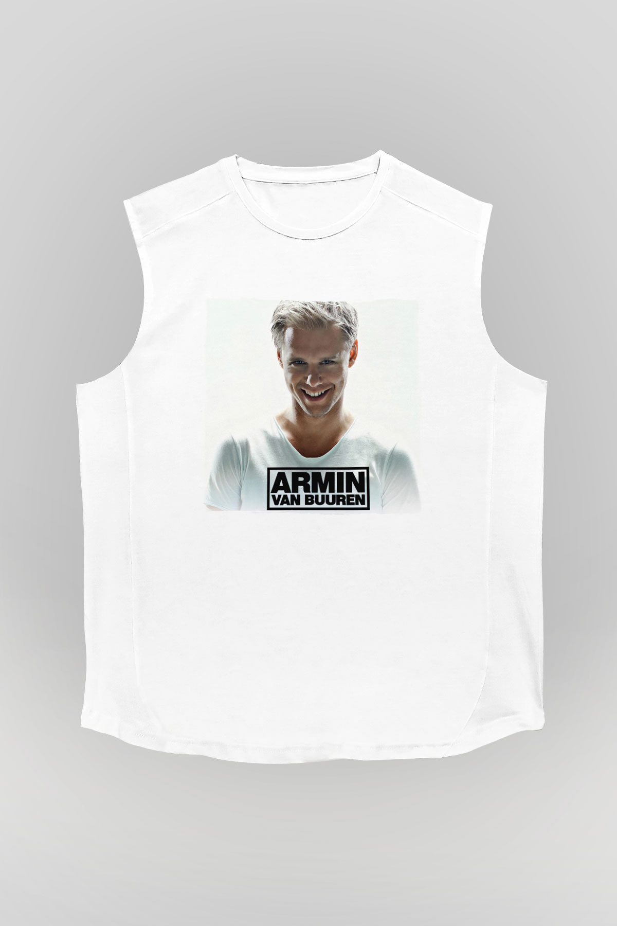 Armin Van Buuren Beyaz Unisex Kolsuz Tişört