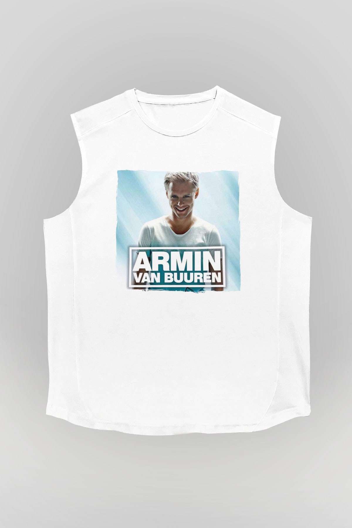 Armin Van Buuren Beyaz Unisex Kolsuz Tişört