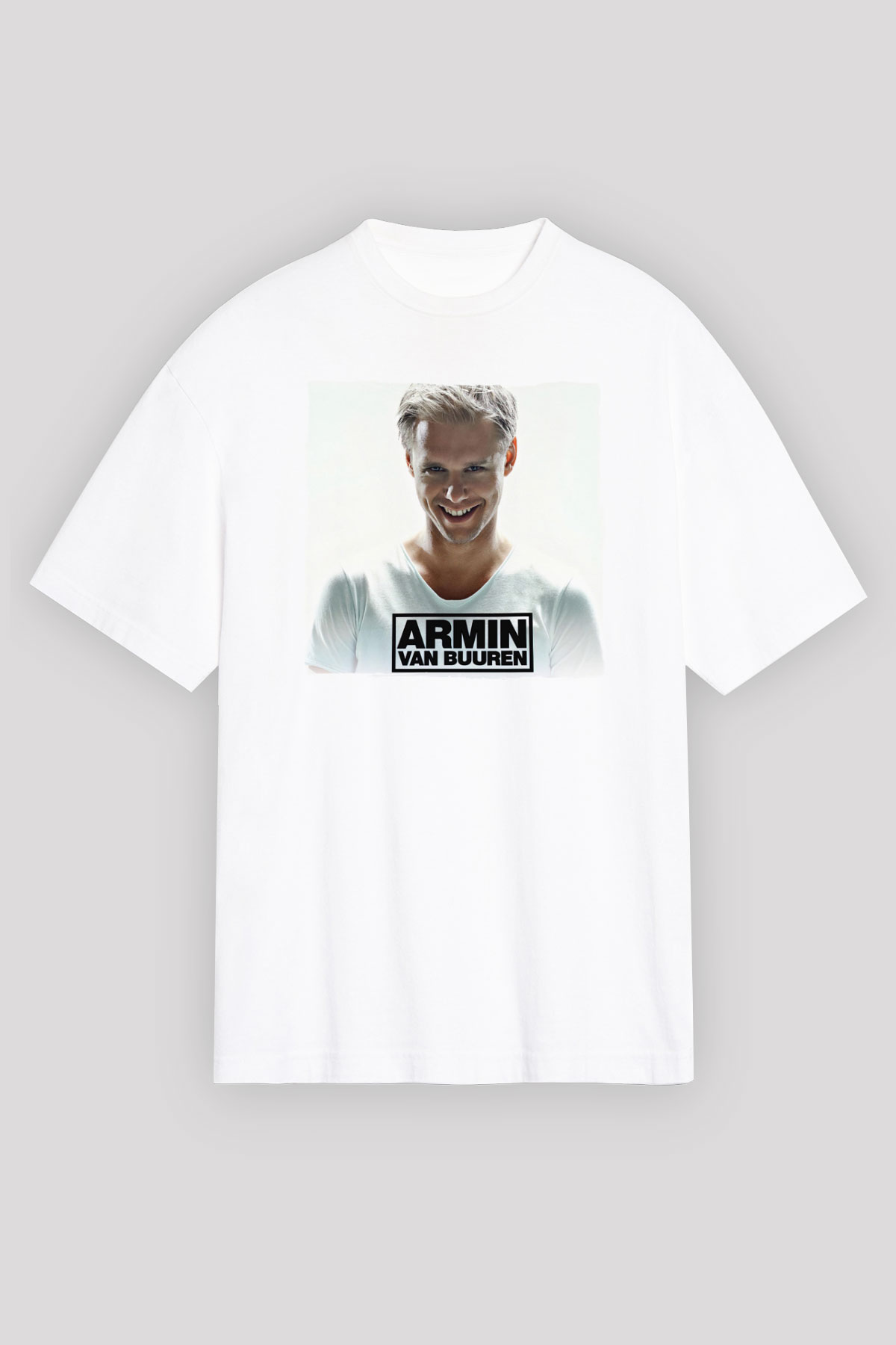 Armin Van Buuren Beyaz Oversize Tişört Oversize T-shirt - TişörtFabrikası