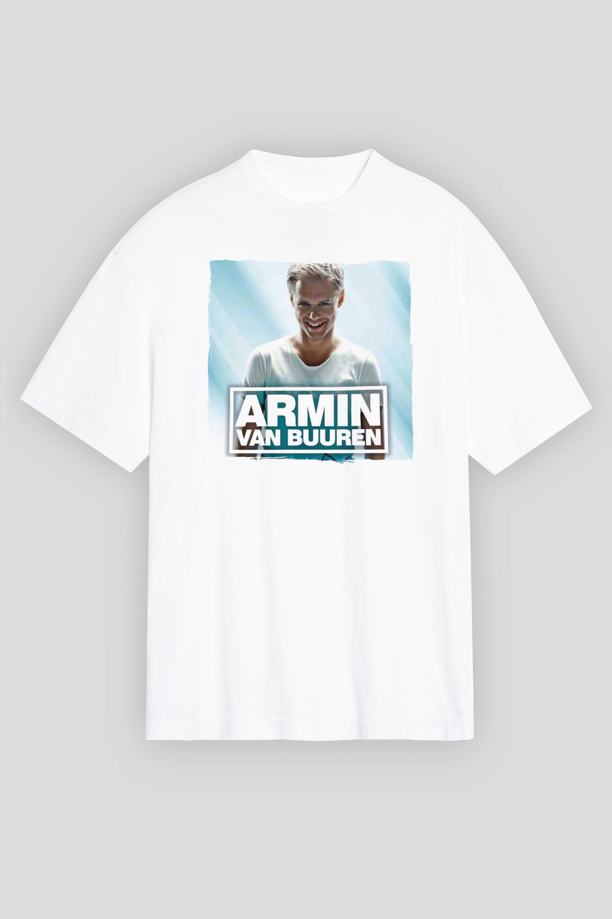 Armin Van Buuren Beyaz Oversize Tişört Oversize T-shirt - TişörtFabrikası