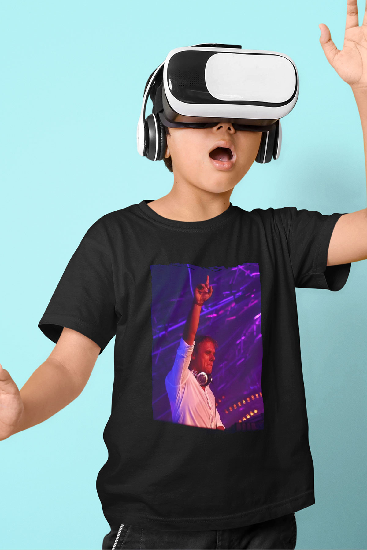 Armin Van Buuren Siyah Unisex Çocuk Tişört