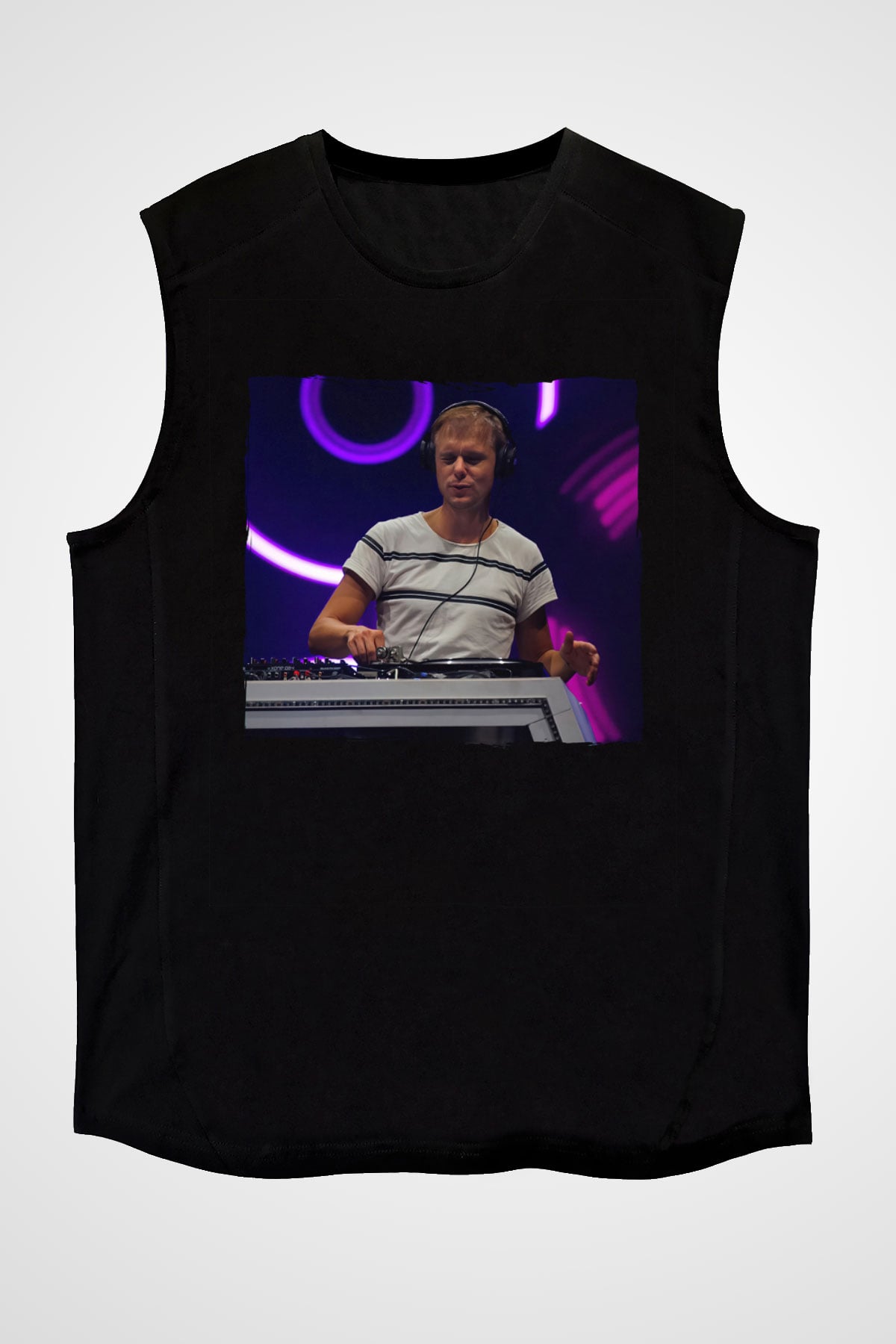 Armin Van Buuren Siyah Unisex Kolsuz Tişört