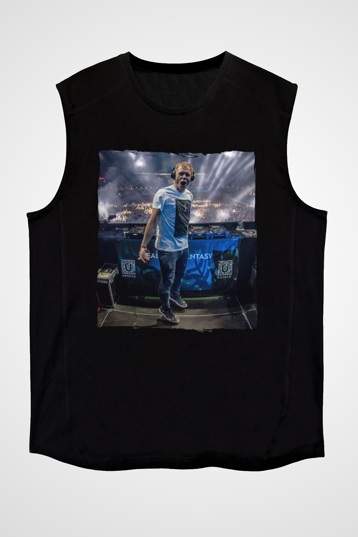 Armin Van Buuren Siyah Unisex Kolsuz Tişört