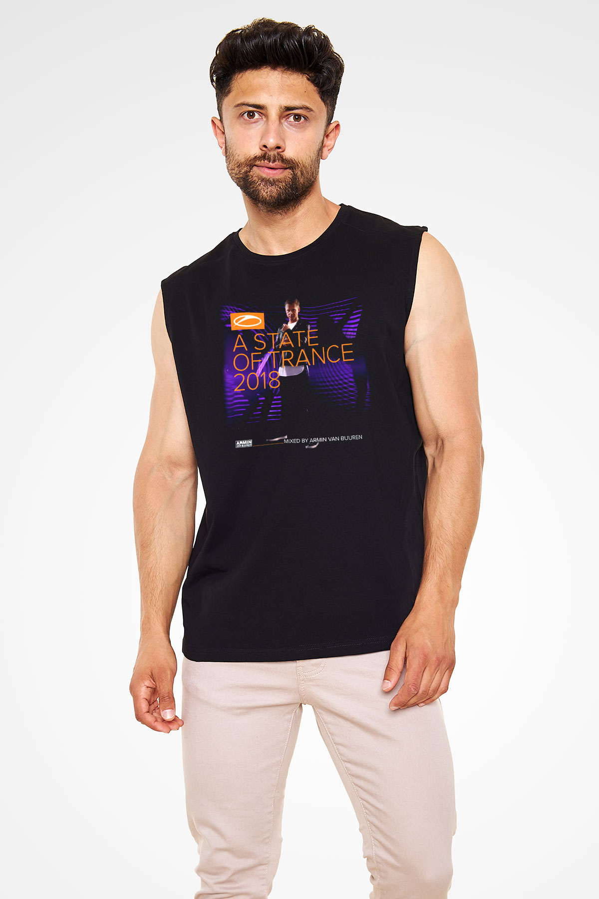 Armin Van Buuren Siyah Unisex Kolsuz Tişört