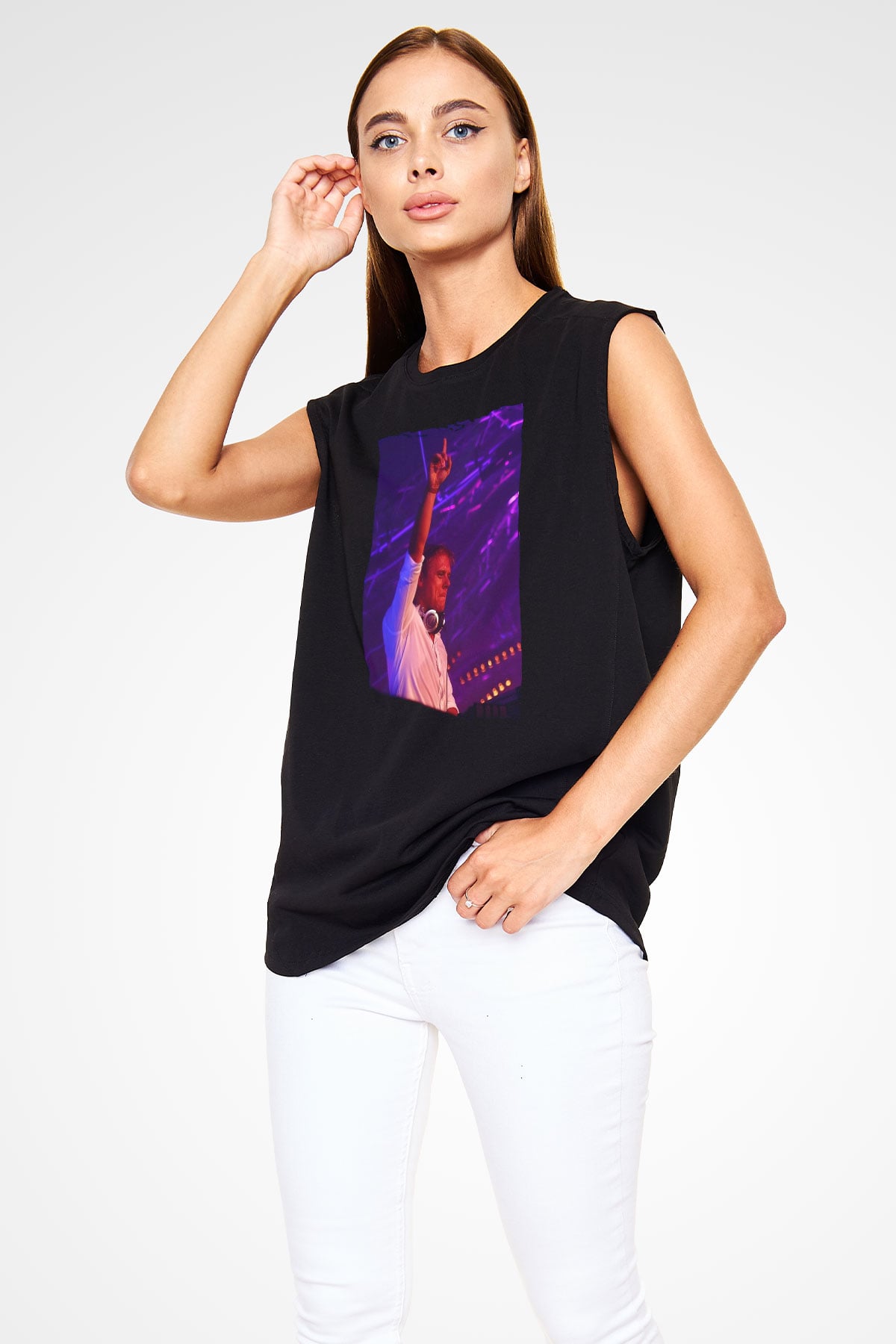 Armin Van Buuren Siyah Unisex Kolsuz Tişört