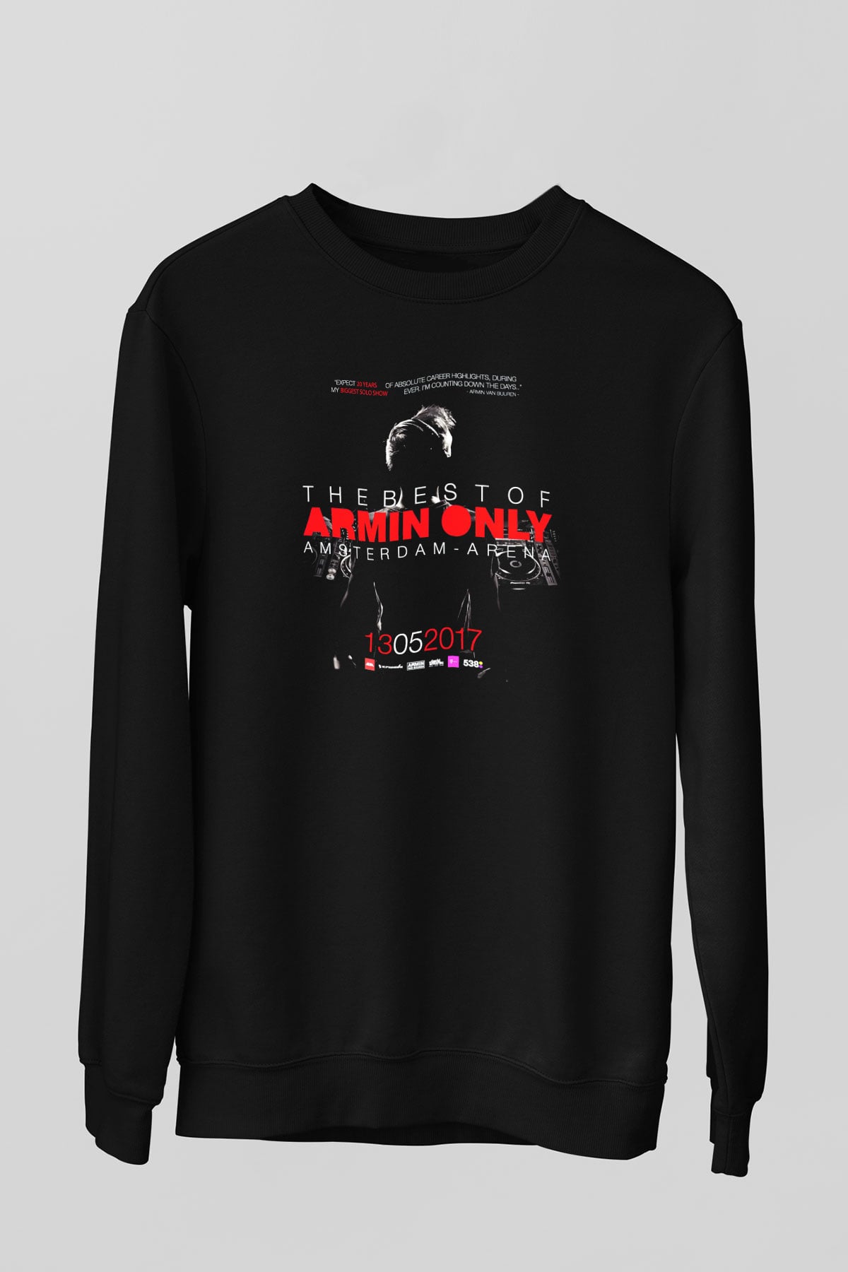 Armin Van Buuren Siyah Unisex Sweatshirt