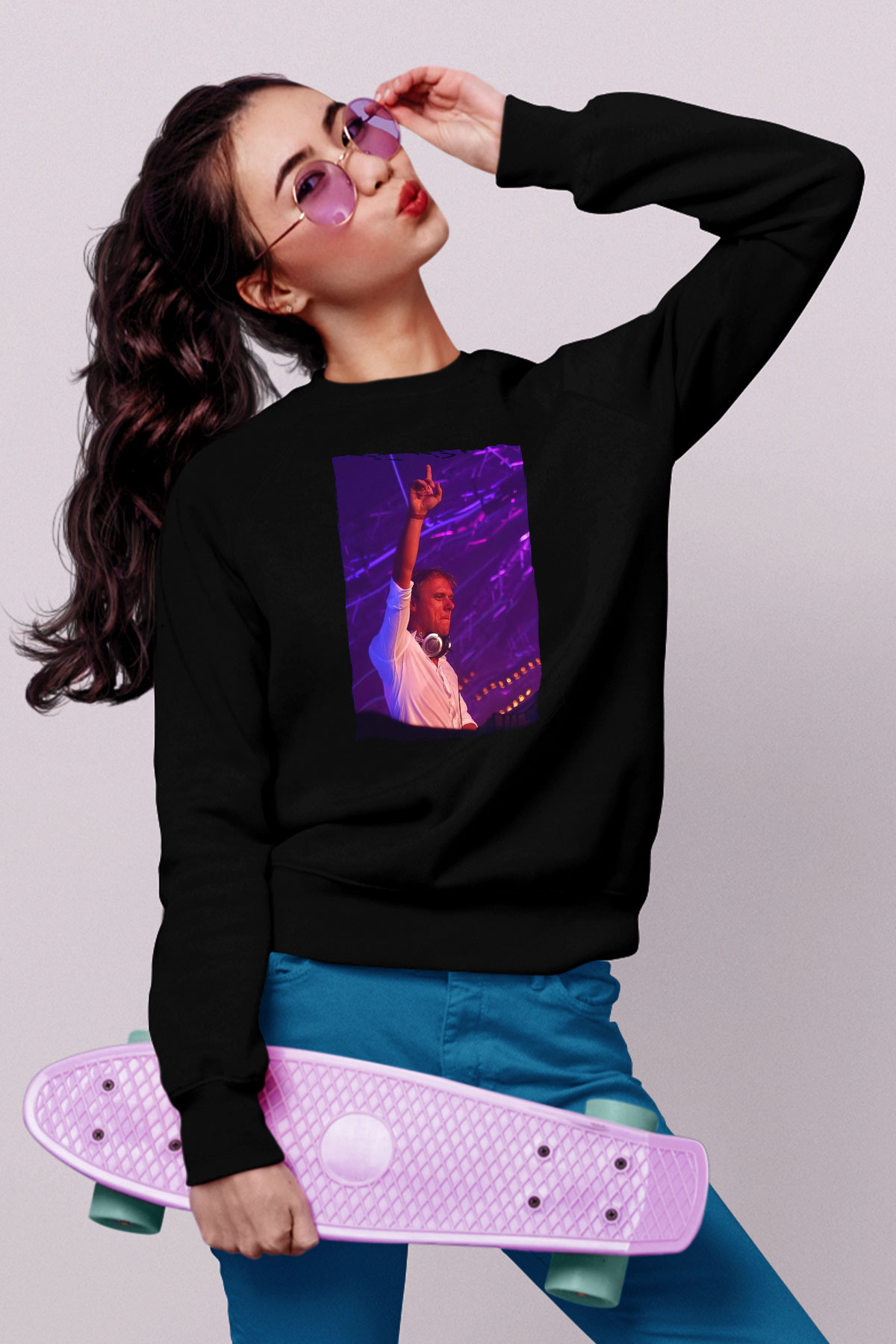 Armin Van Buuren Siyah Unisex Sweatshirt