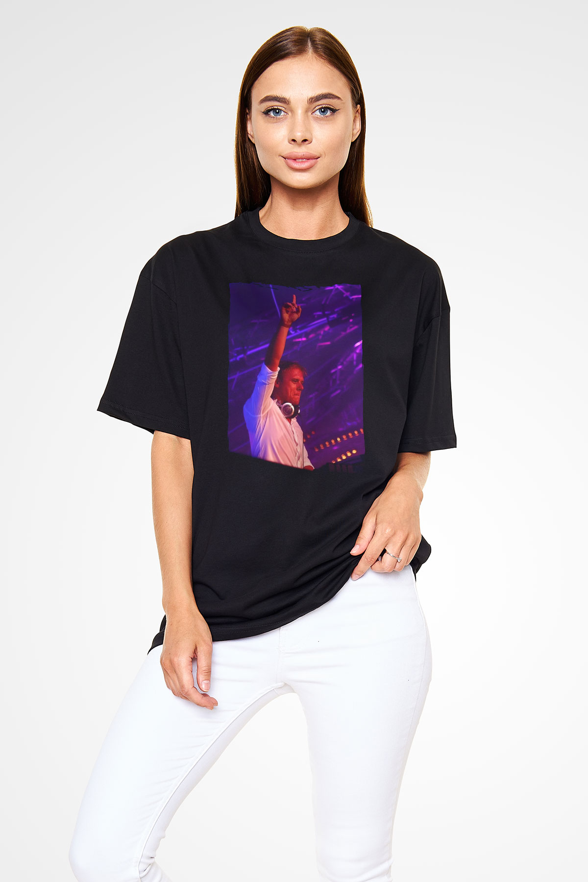 Armin Van Buuren Siyah Oversize Tişört Oversize T-shirt - TişörtFabrikası