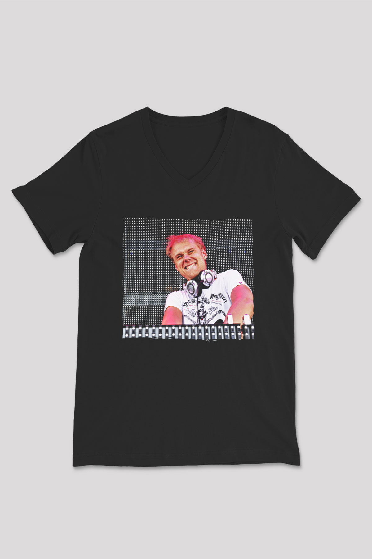Armin Van Buuren Siyah Unisex V Yaka Tişört