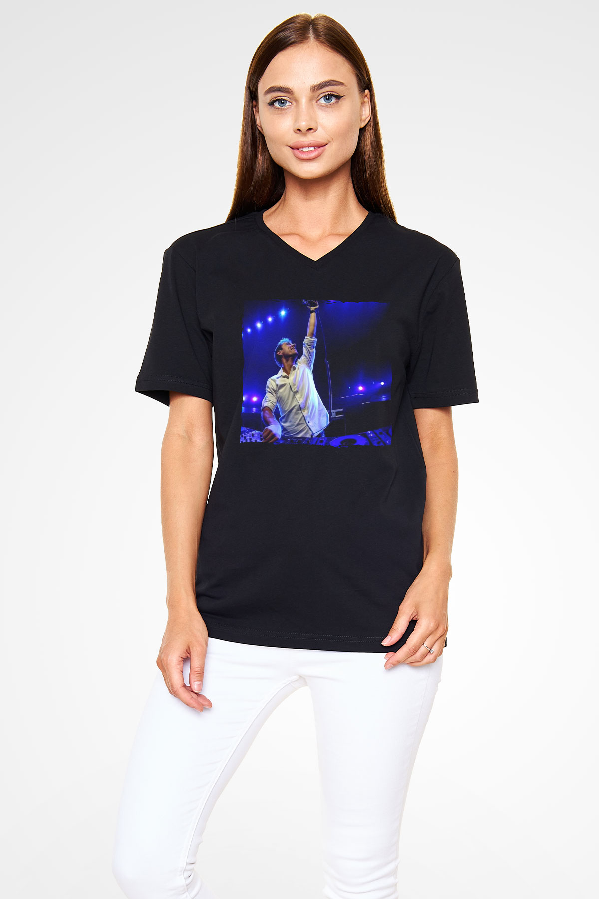 Armin Van Buuren Siyah Unisex V Yaka Tişört