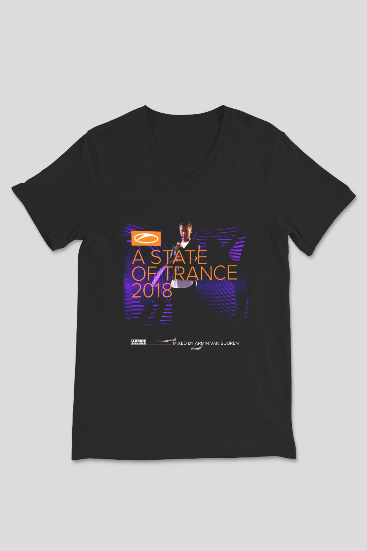 Armin Van Buuren Siyah Unisex V Yaka Tişört T-Shirt