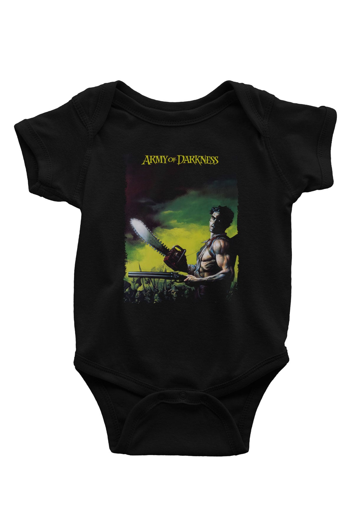 Army of Darkness Siyah Bebek Body - Zıbın