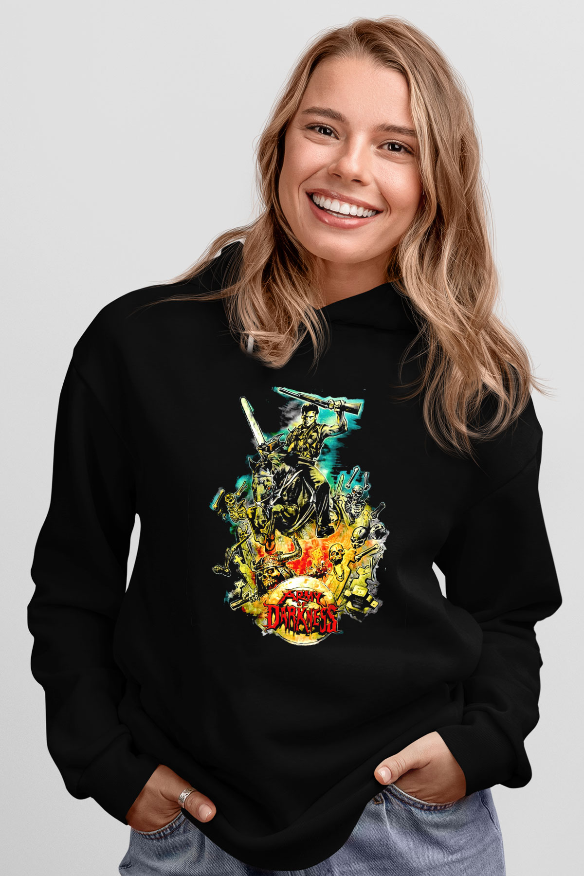 Army of Darkness Siyah Unisex Hoodie