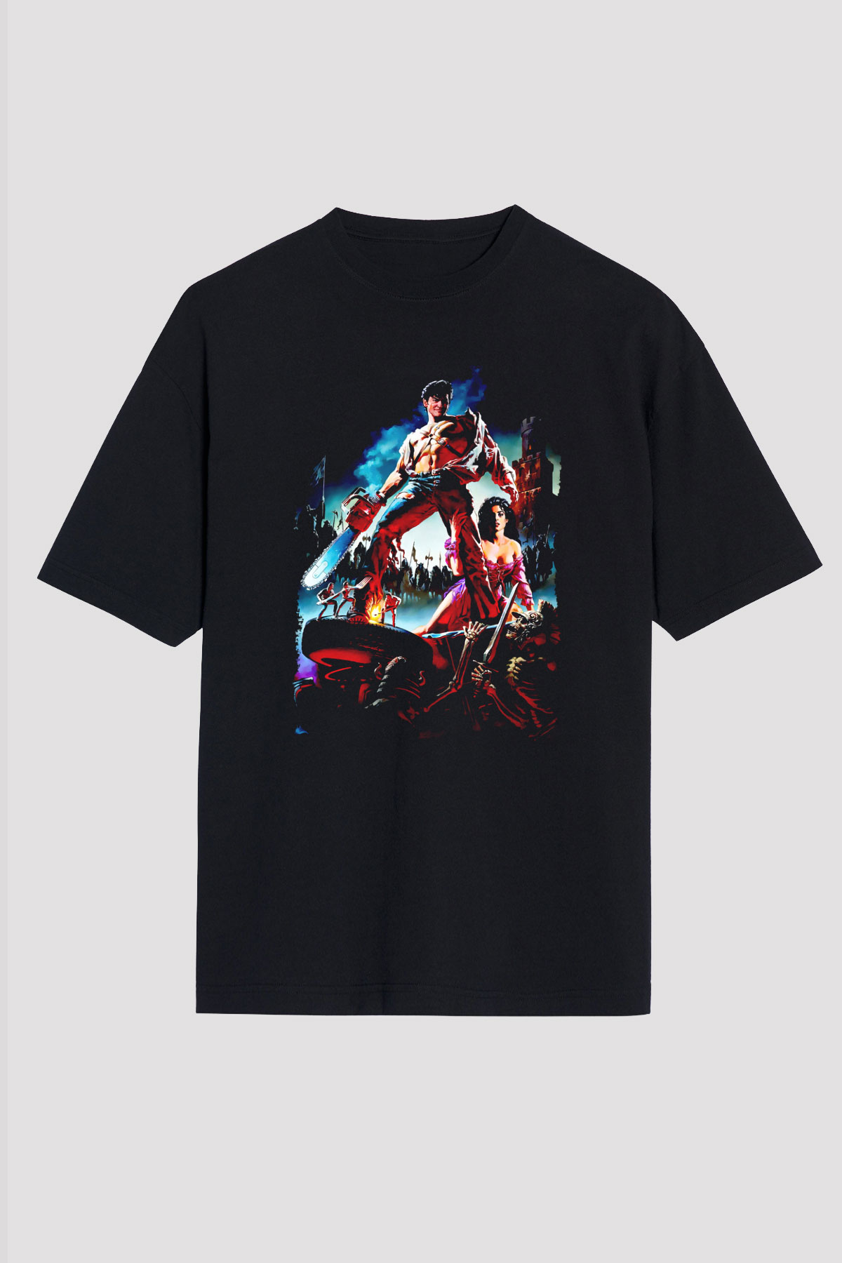 Army of Darkness Siyah Oversize Tişört