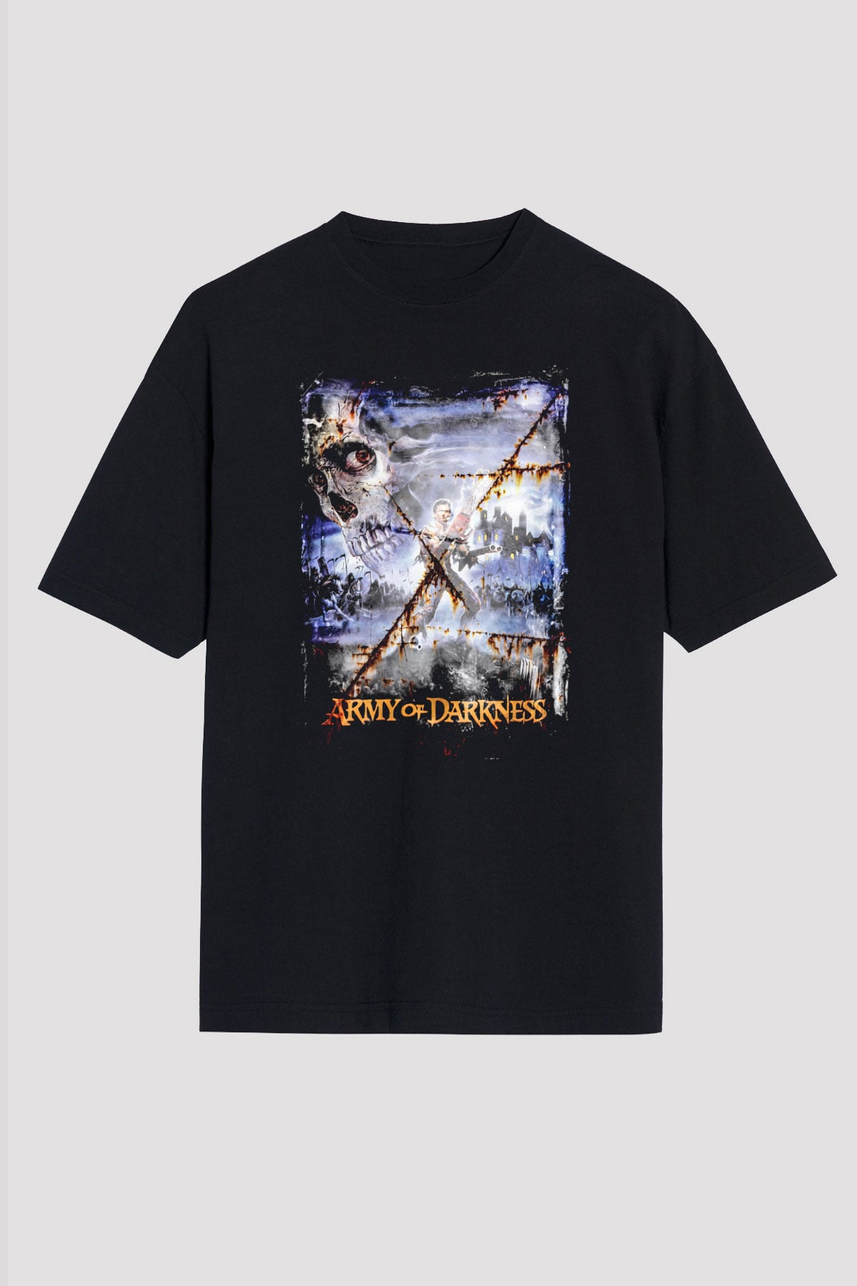 Army of Darkness Siyah Oversize Tişört