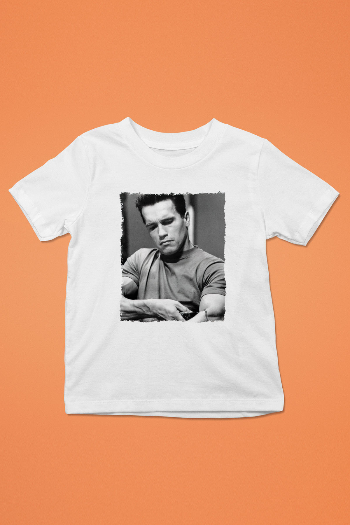 Arnold Schwarzenegger Beyaz Unisex Çocuk Tişört