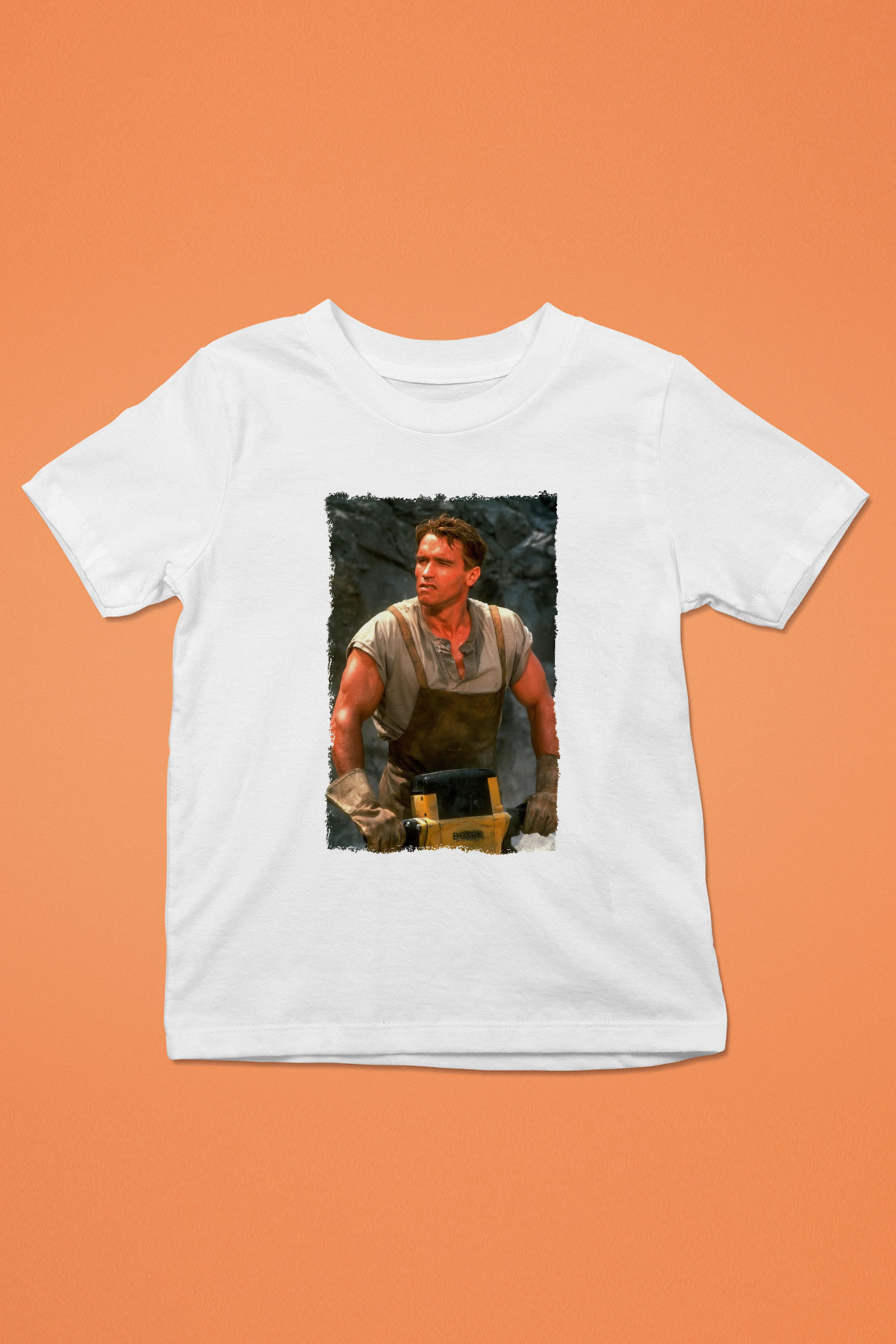 Arnold Schwarzenegger Beyaz Unisex Çocuk Tişört