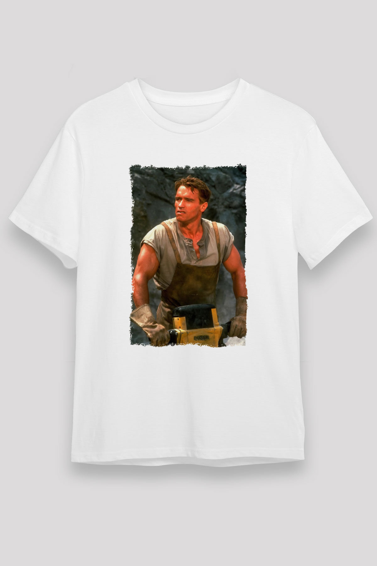 Arnold Schwarzenegger Beyaz Unisex Tişört T-Shirt - TişörtFabrikası
