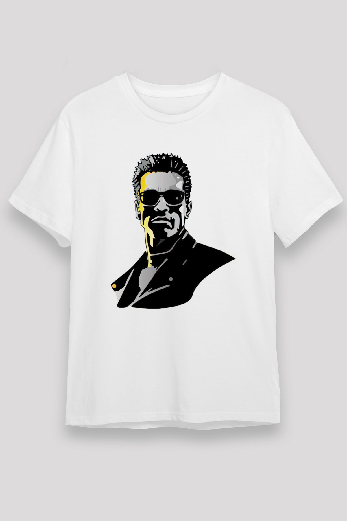 Arnold Schwarzenegger Beyaz Unisex Tişört T-Shirt - TişörtFabrikası