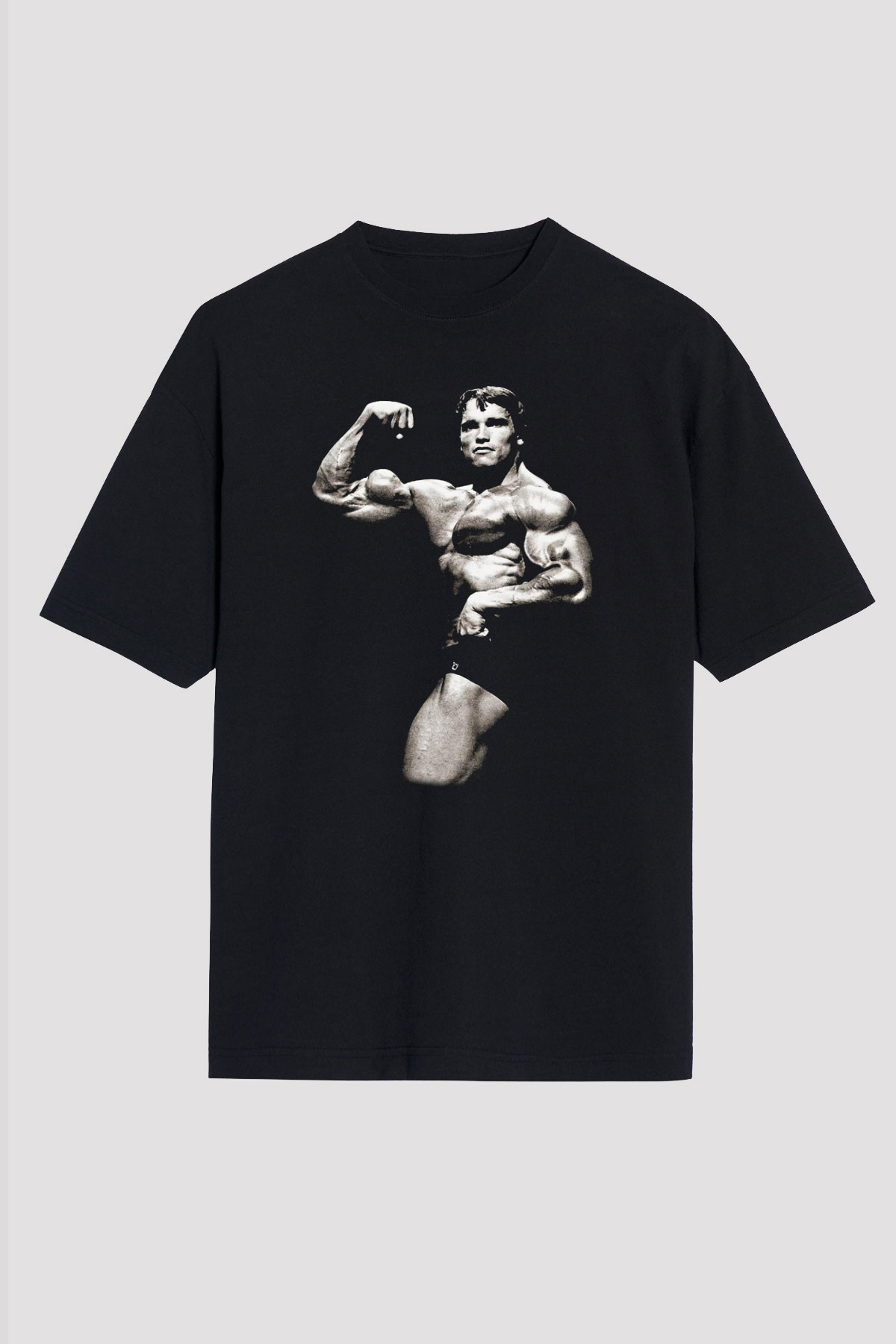 Arnold Schwarzenegger Siyah Unisex Oversize Tişört T-Shirt