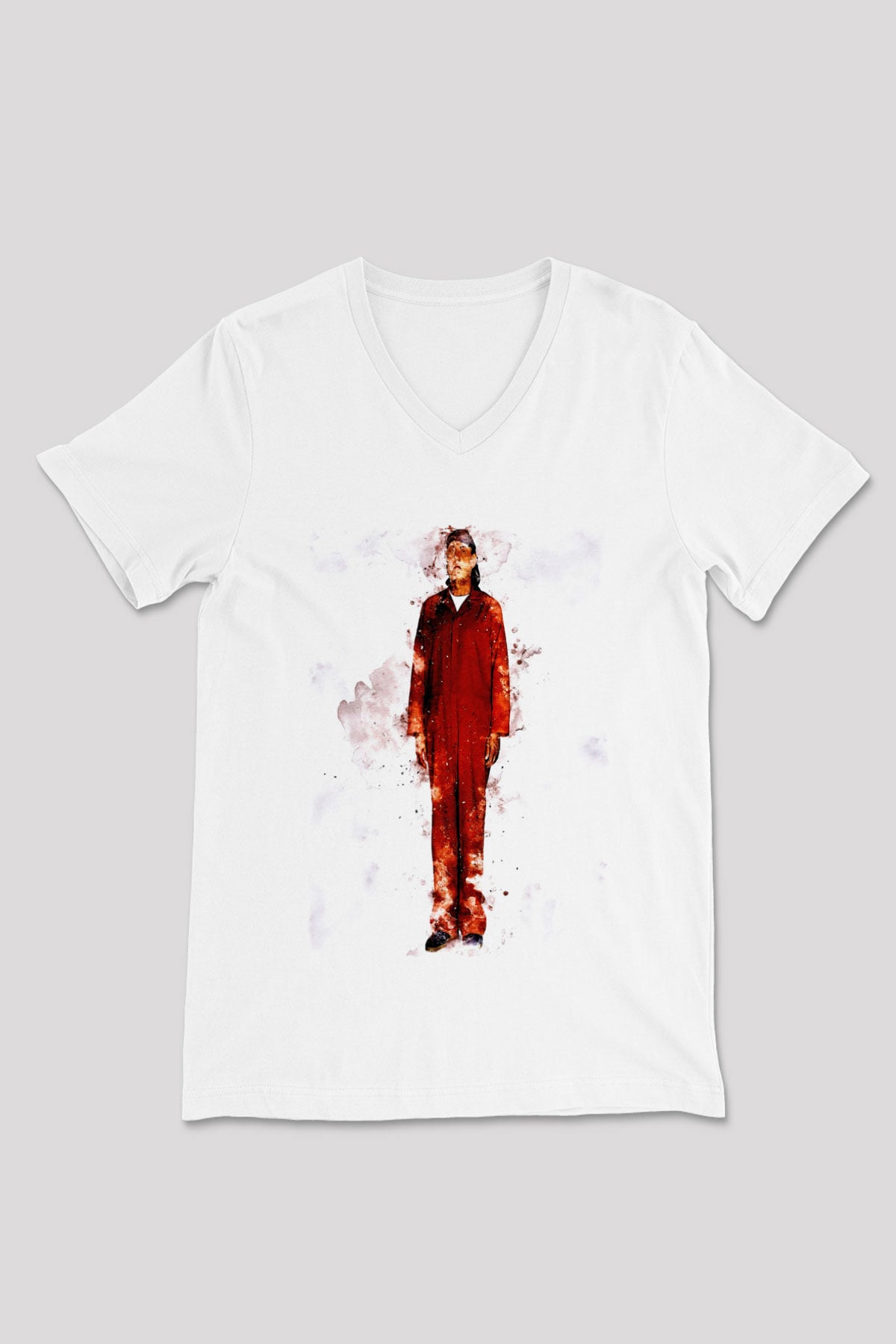 Arrested Development Beyaz Unisex V Yaka Tişört