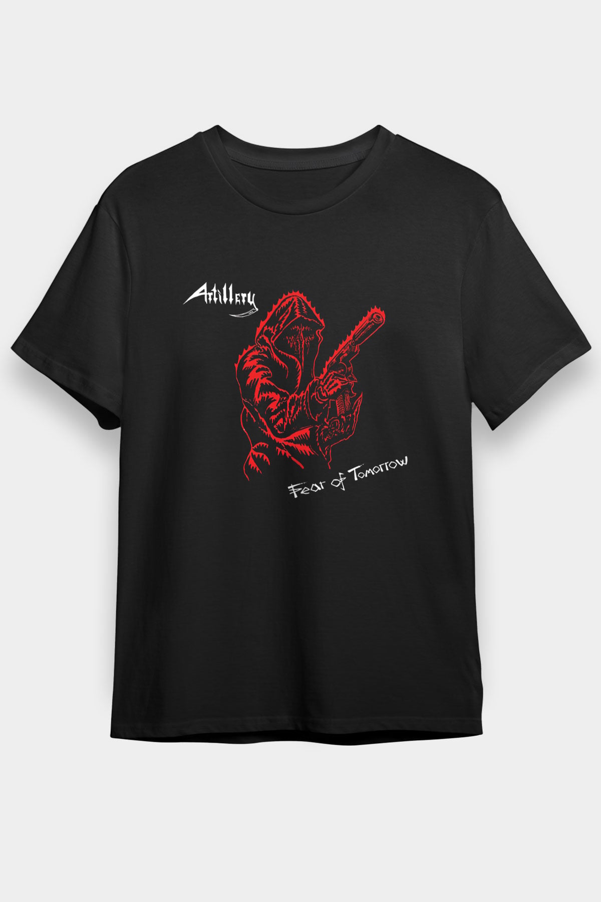Artillery Baskılı Unisex Siyah Tişört