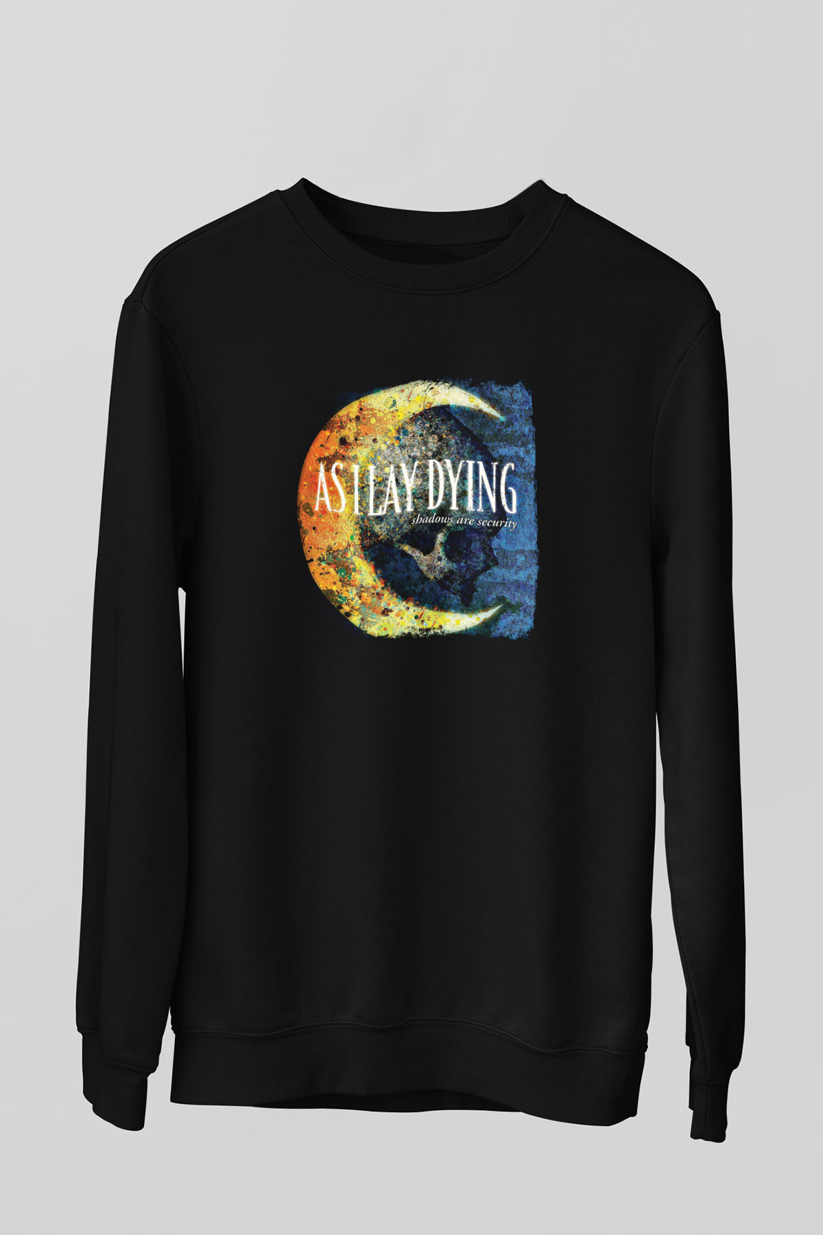 As I Lay Dying Baskılı Unisex Siyah Sweatshirt