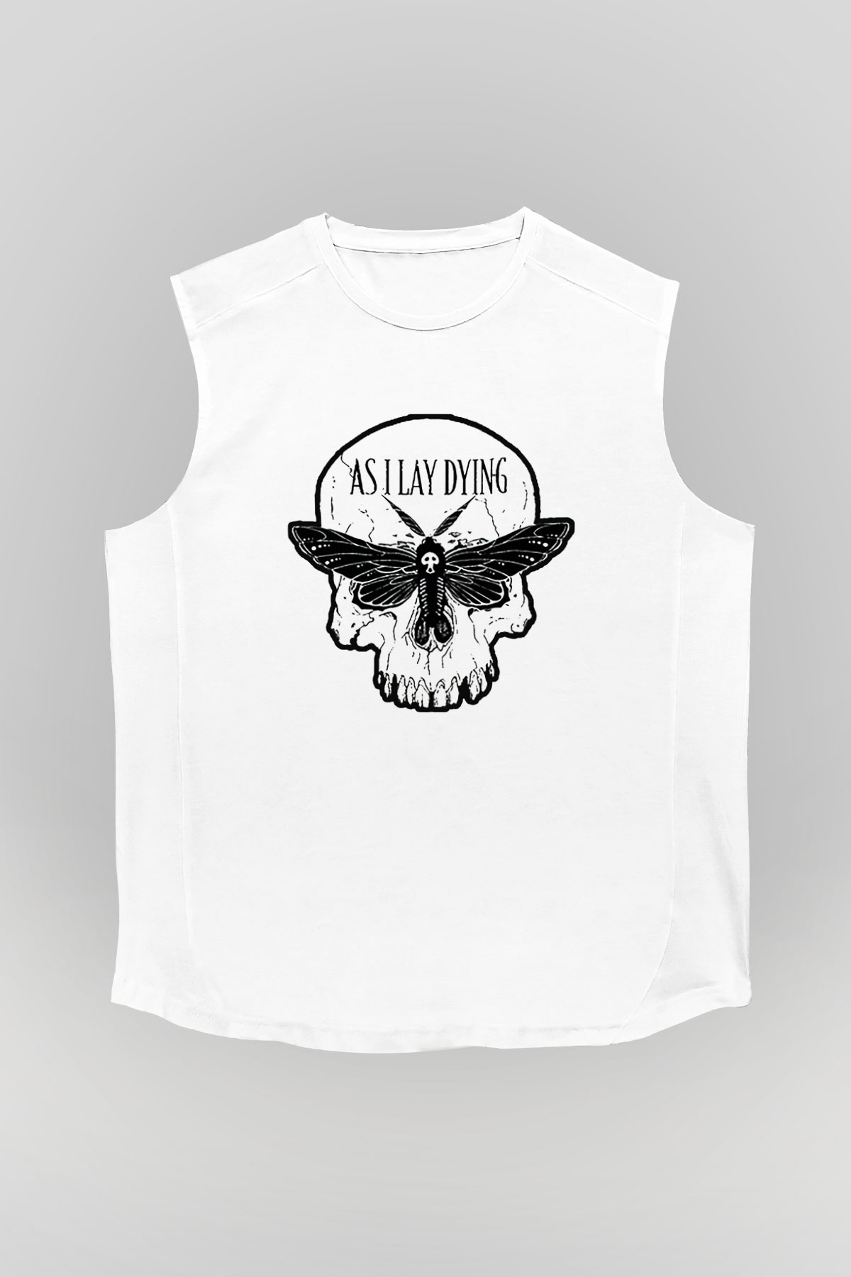 As I Lay Dying Beyaz Unisex Kolsuz Tişört