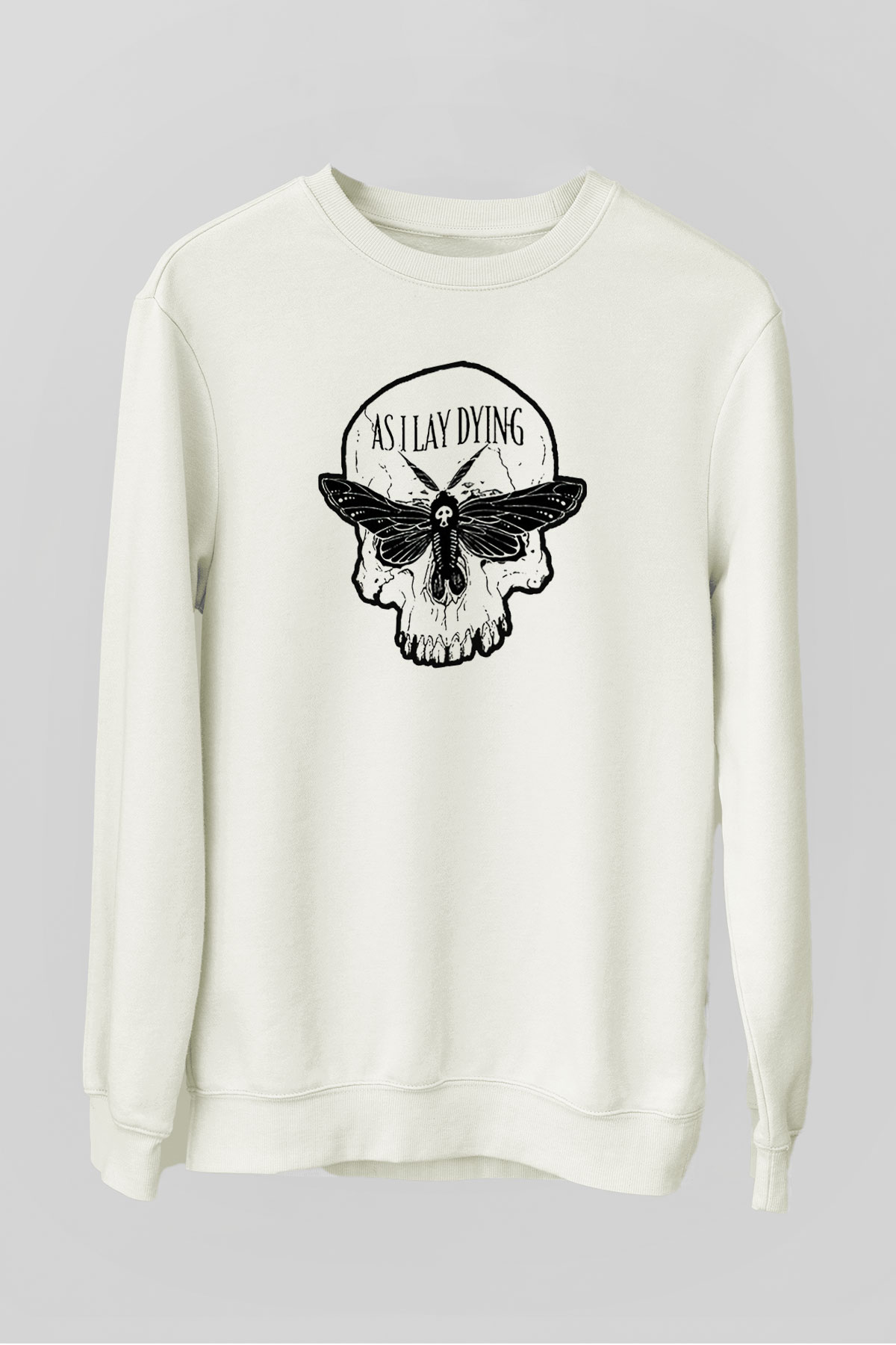 As I Lay Dying Beyaz Unisex Sweatshirt