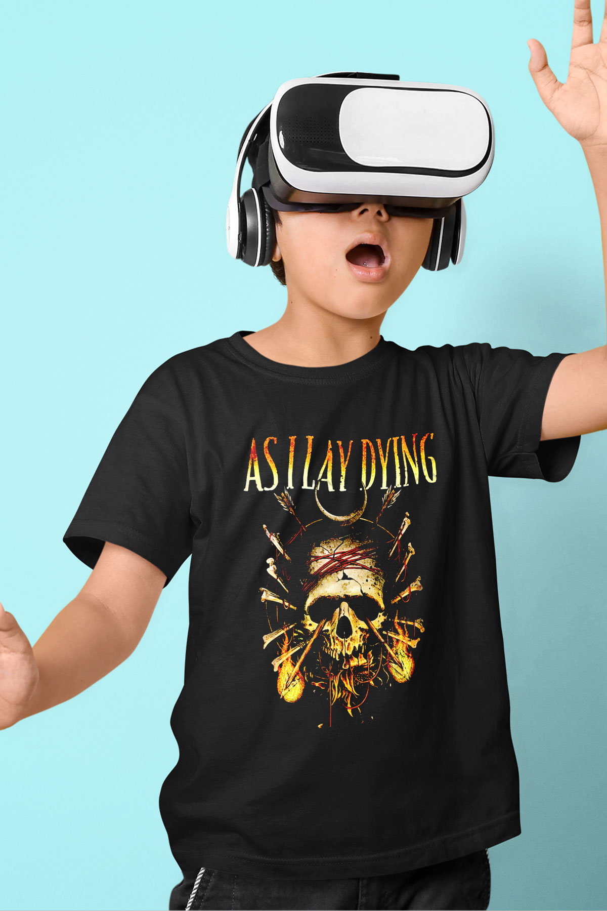As I Lay Dying Siyah Unisex Çocuk Tişört