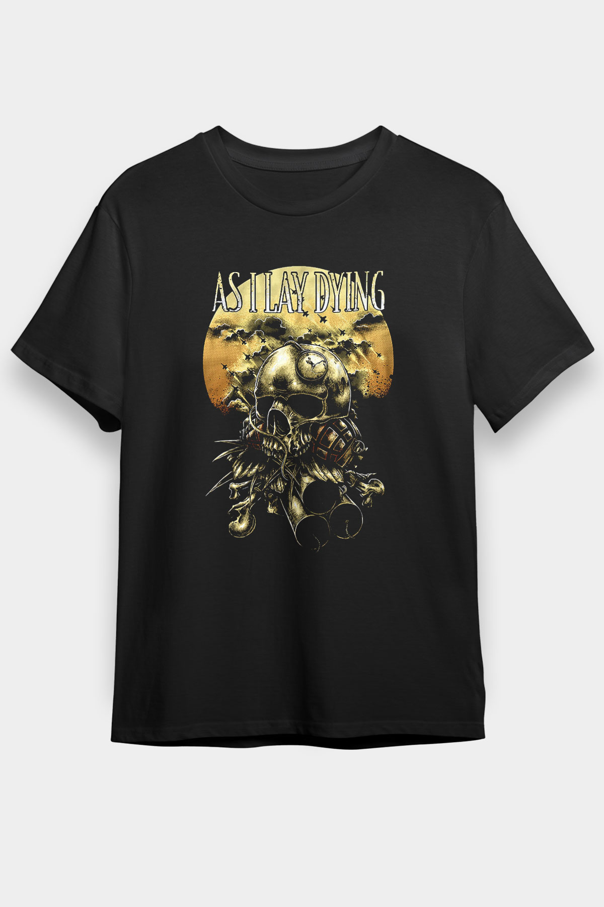 As I Lay Dying Siyah Unisex Tişört T-Shirt - TişörtFabrikası