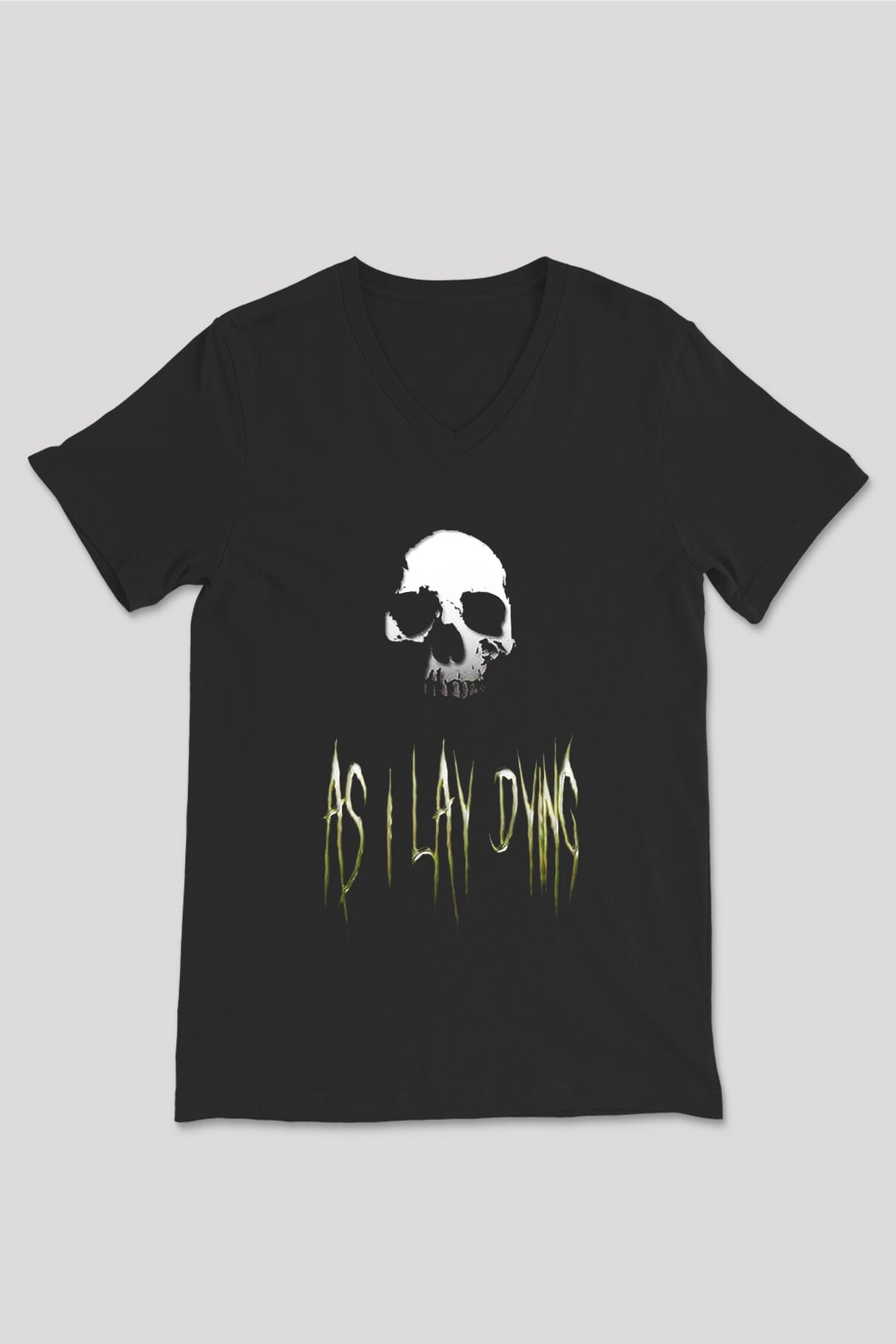 As I Lay Dying Siyah Unisex V Yaka Tişört T-Shirt