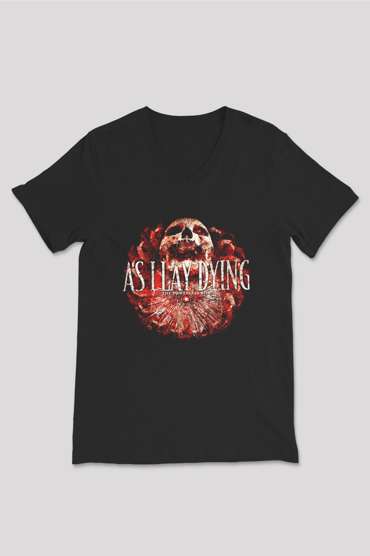 As I Lay Dying Siyah Unisex V Yaka Tişört T-Shirt