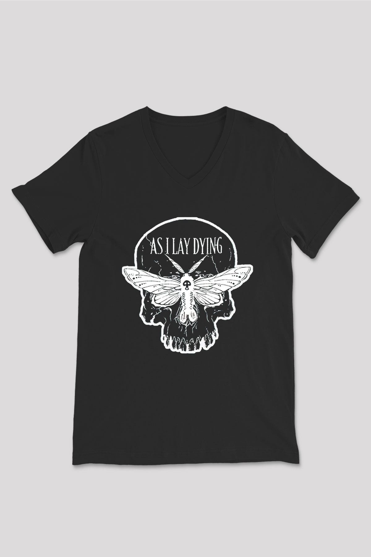 As I Lay Dying Siyah Unisex V Yaka Tişört