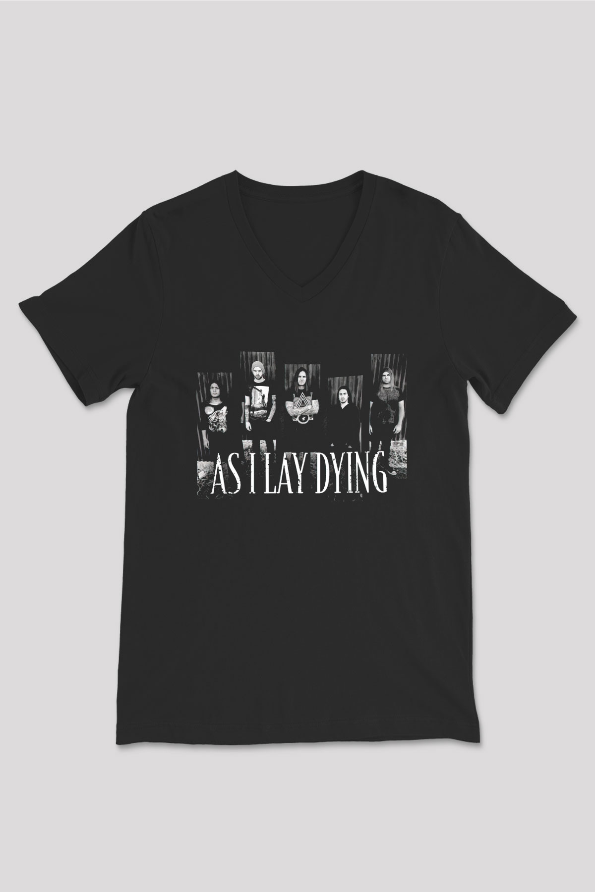 As I Lay Dying Siyah Unisex V Yaka Tişört