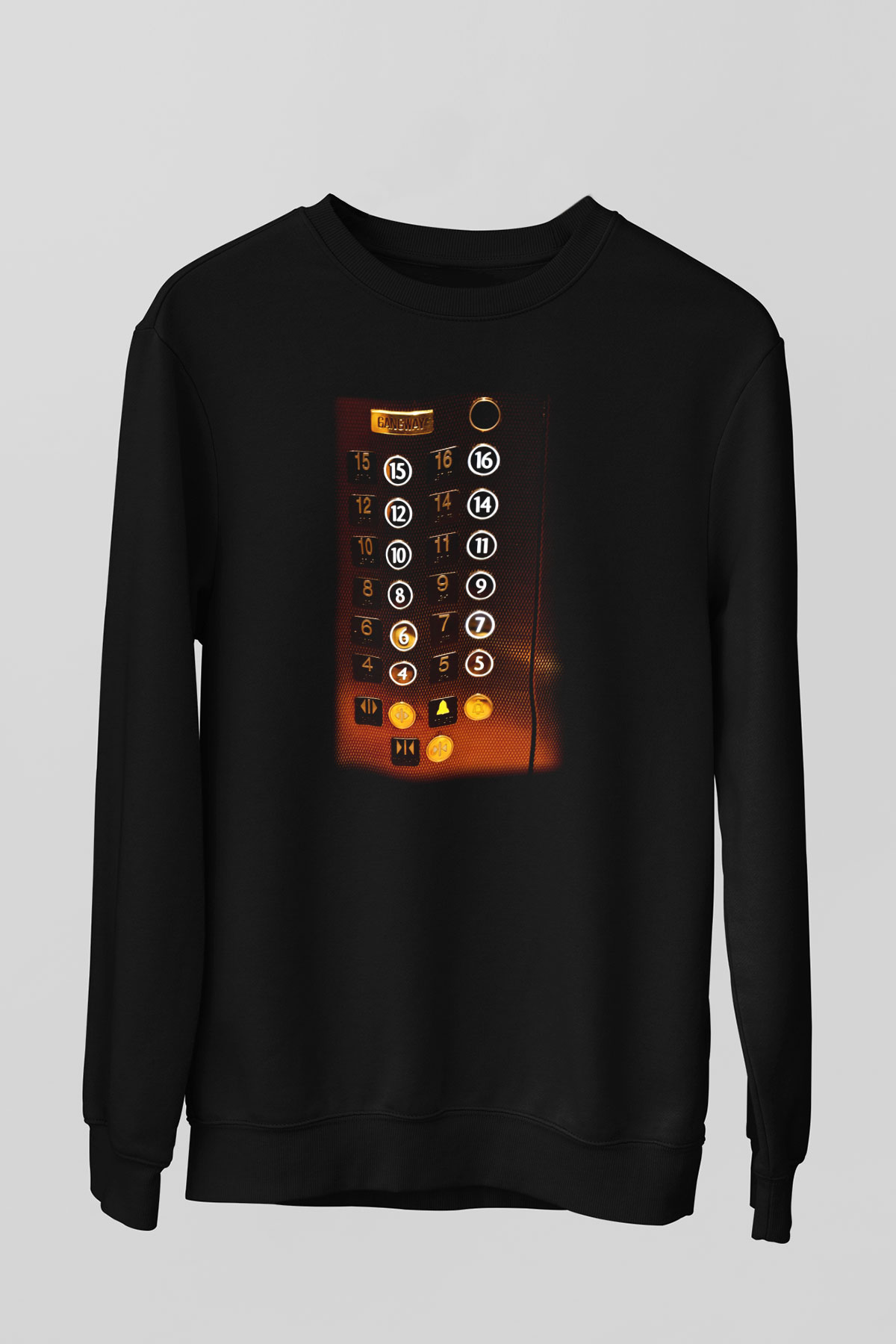 Asansörcü Siyah Unisex Sweatshirt