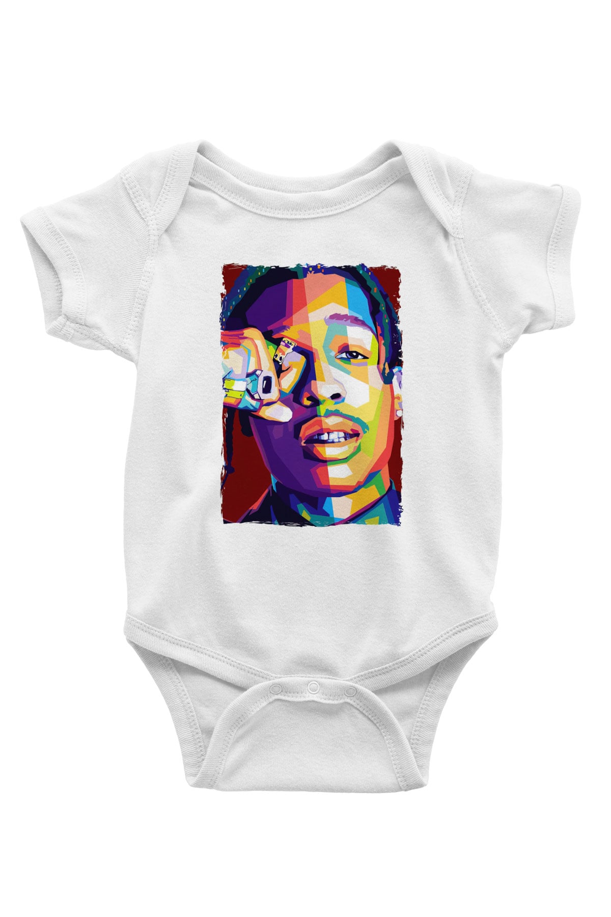 ASAP Mob Beyaz Bebek Body - Zıbın