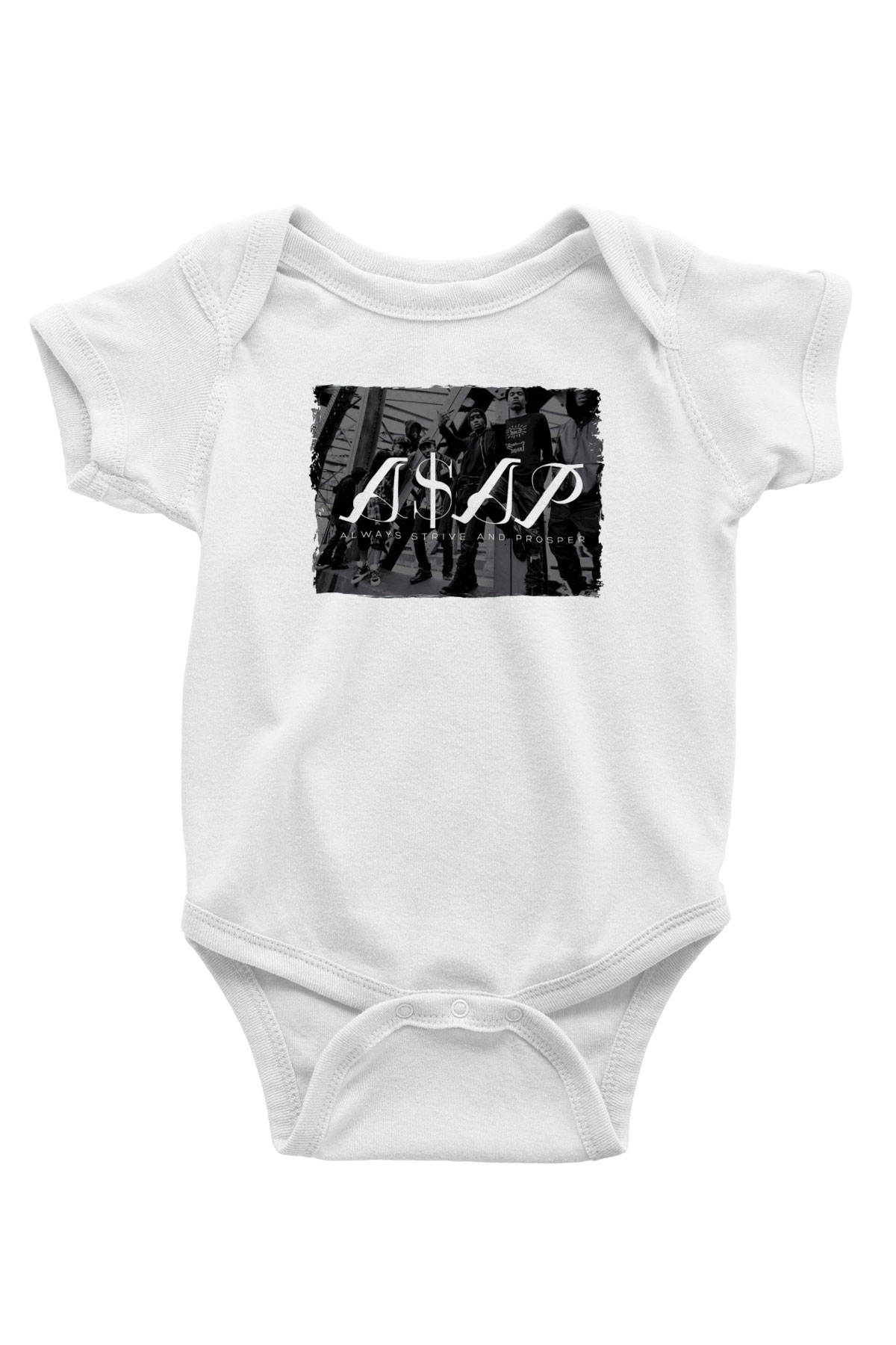 ASAP Mob Beyaz Bebek Body - Zıbın