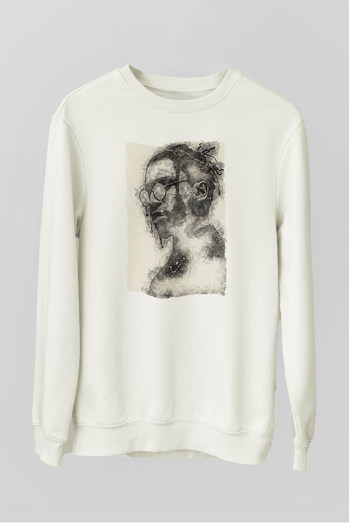 ASAP Mob Beyaz Unisex Sweatshirt