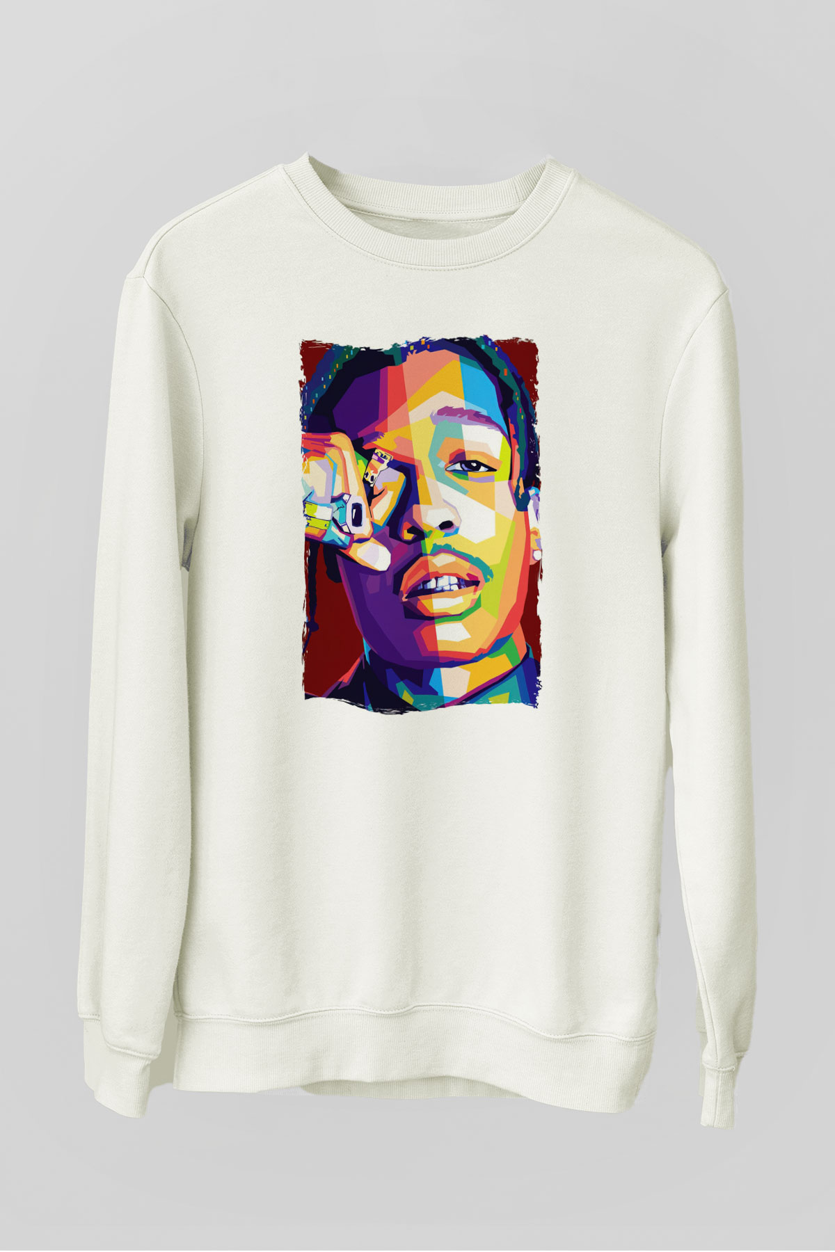 ASAP Mob Beyaz Unisex Sweatshirt