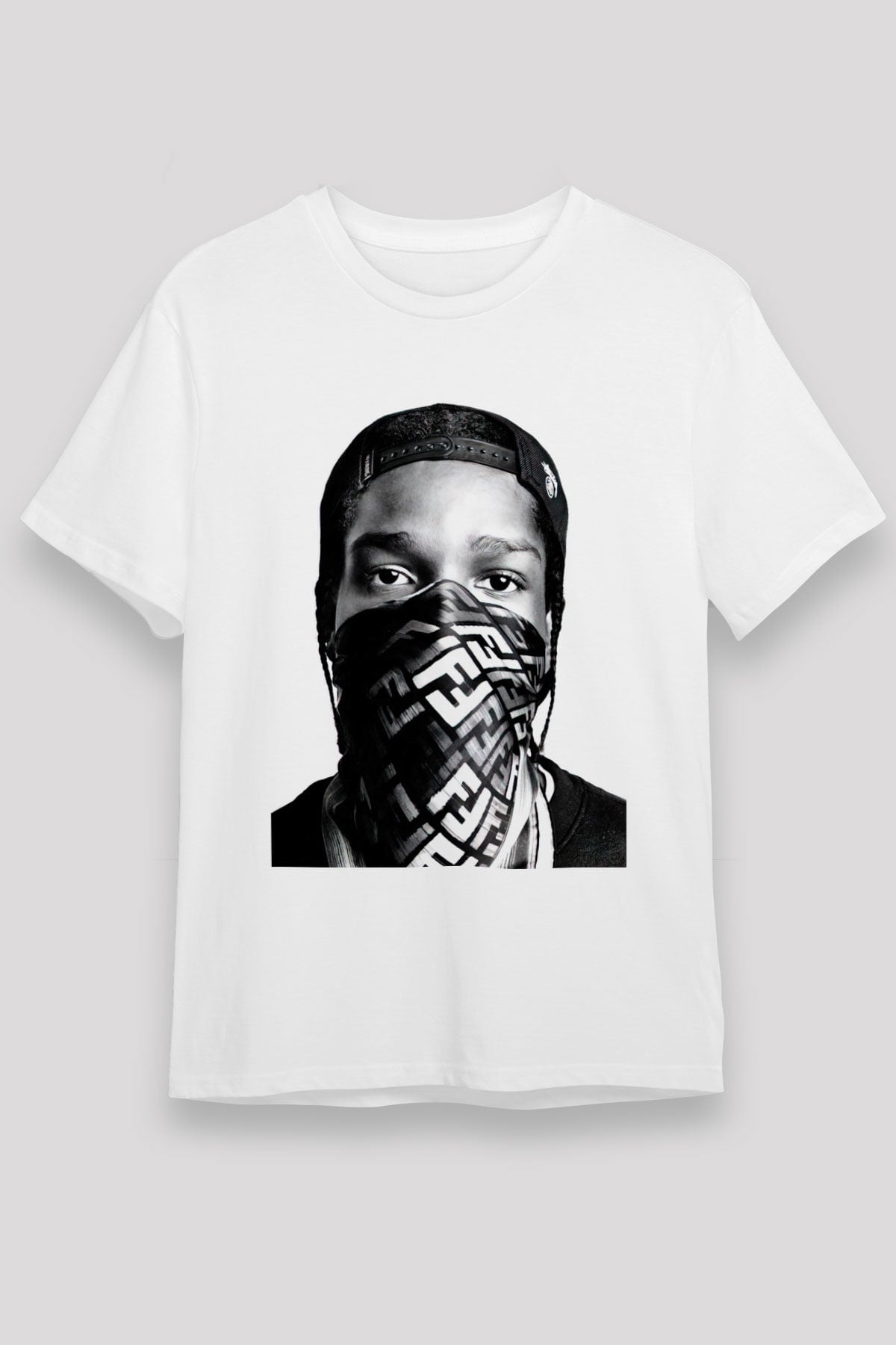 ASAP Rocky Beyaz Unisex Tişört T-Shirt - TişörtFabrikası