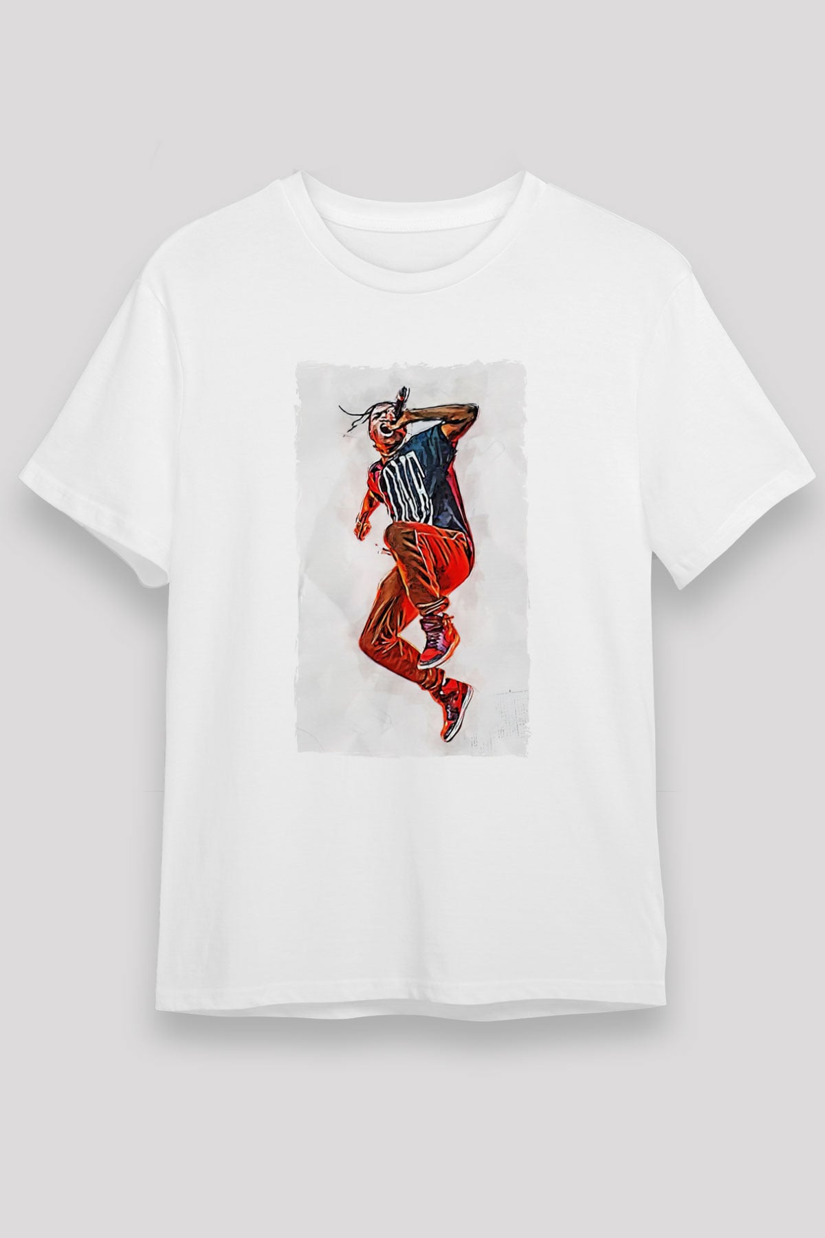 ASAP Rocky Beyaz Unisex Tişört T-Shirt - TişörtFabrikası