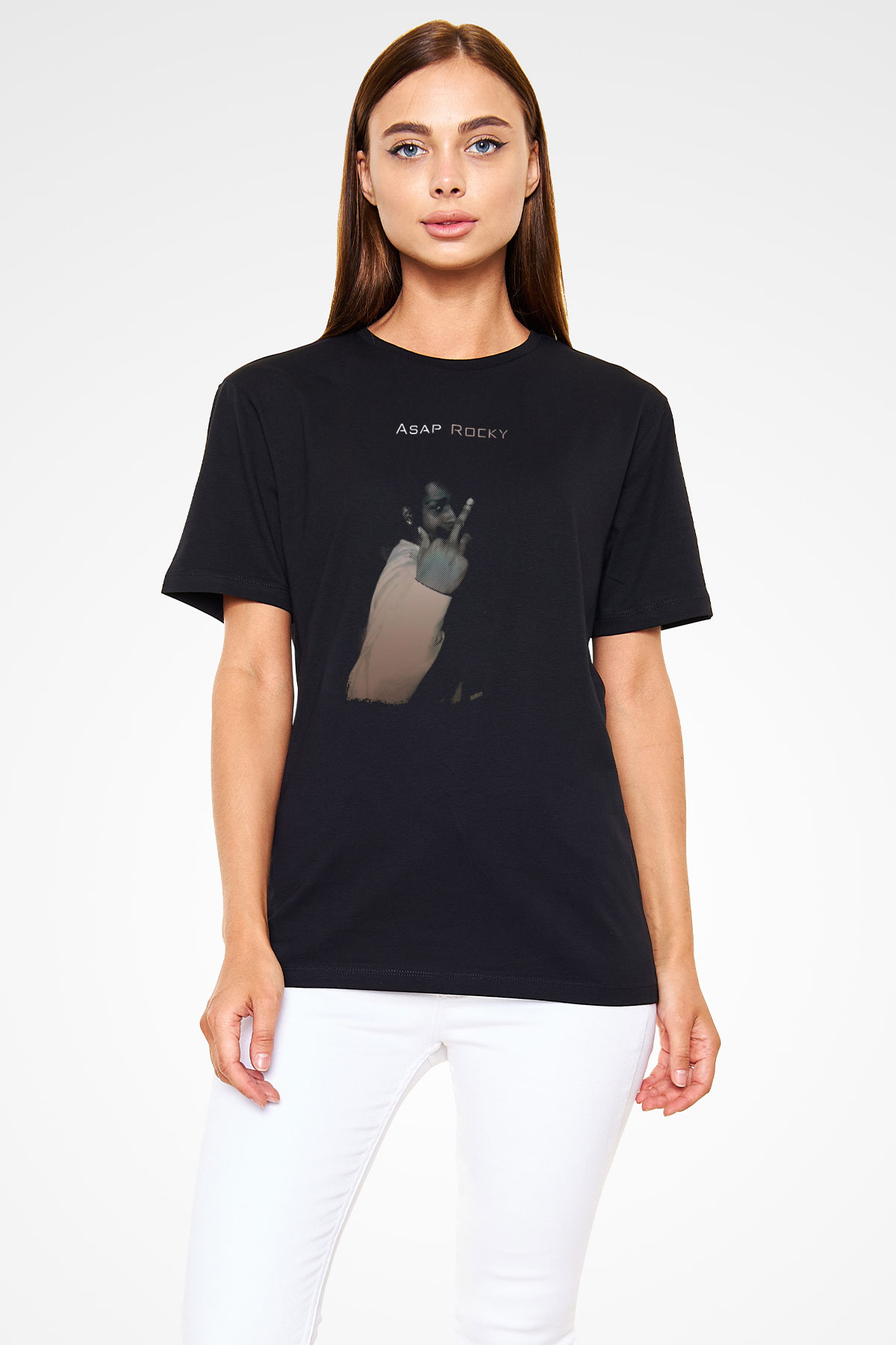 ASAP Rocky Siyah Unisex Tişört T-Shirt - TişörtFabrikası