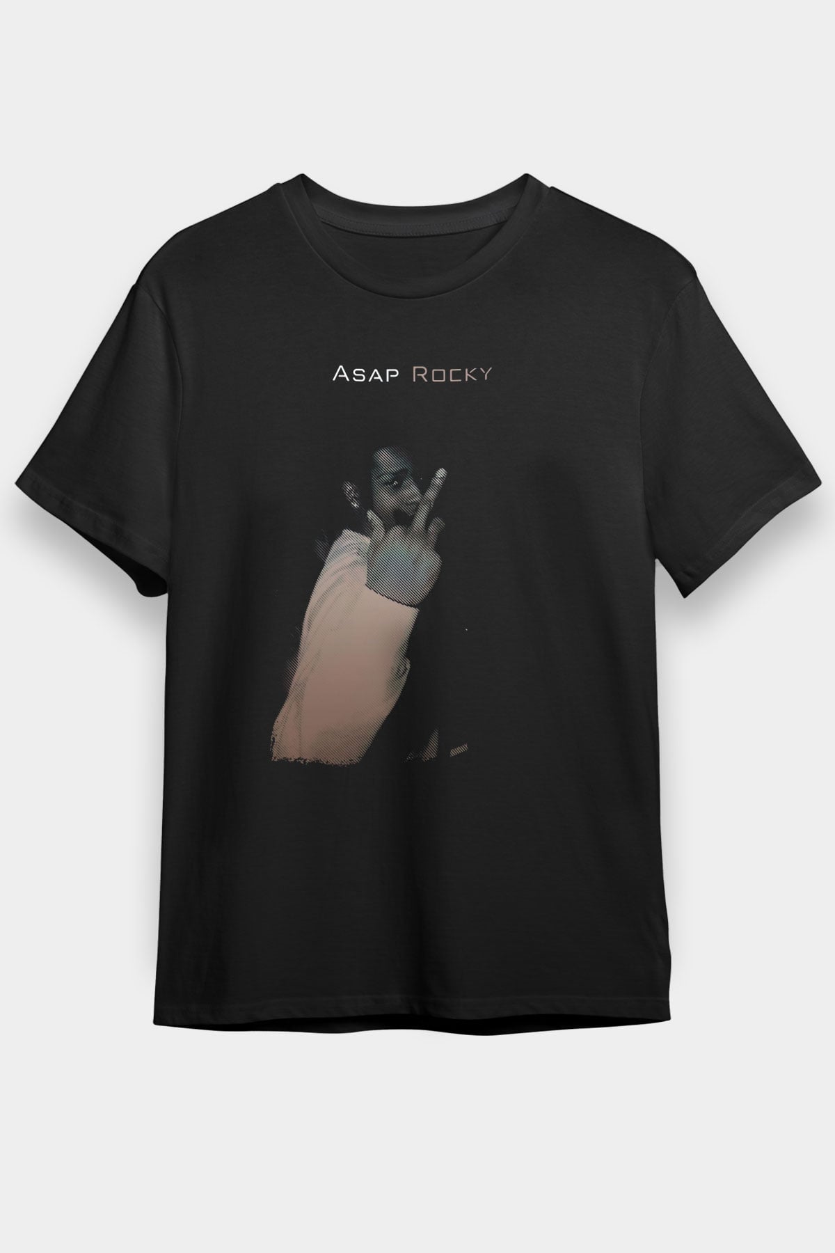 ASAP Rocky Siyah Unisex Tişört T-Shirt - TişörtFabrikası