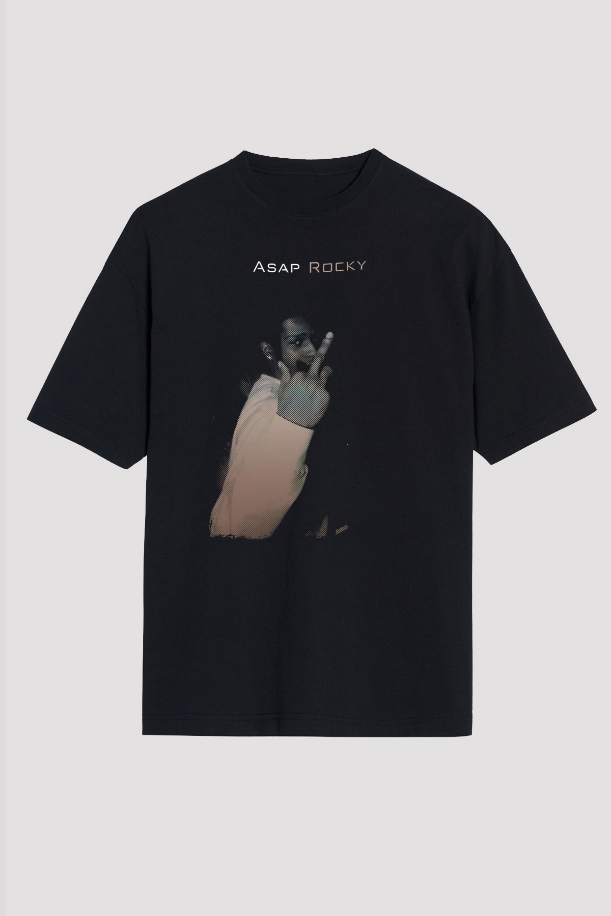 ASAP Rocky Siyah Oversize Tişört Oversize T-shirt - TişörtFabrikası