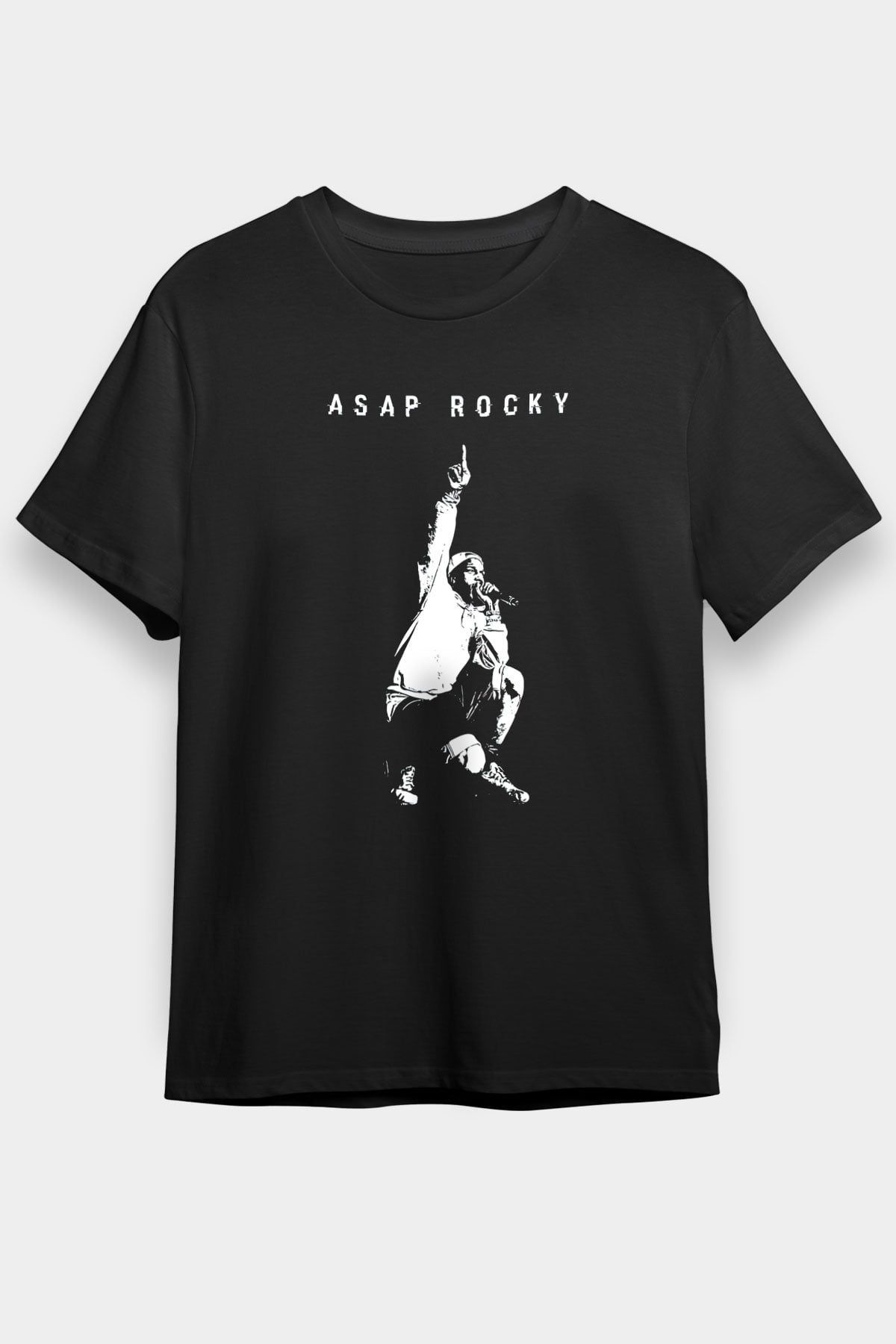 ASAP Rocky Siyah Unisex Tişört T-Shirt - TişörtFabrikası